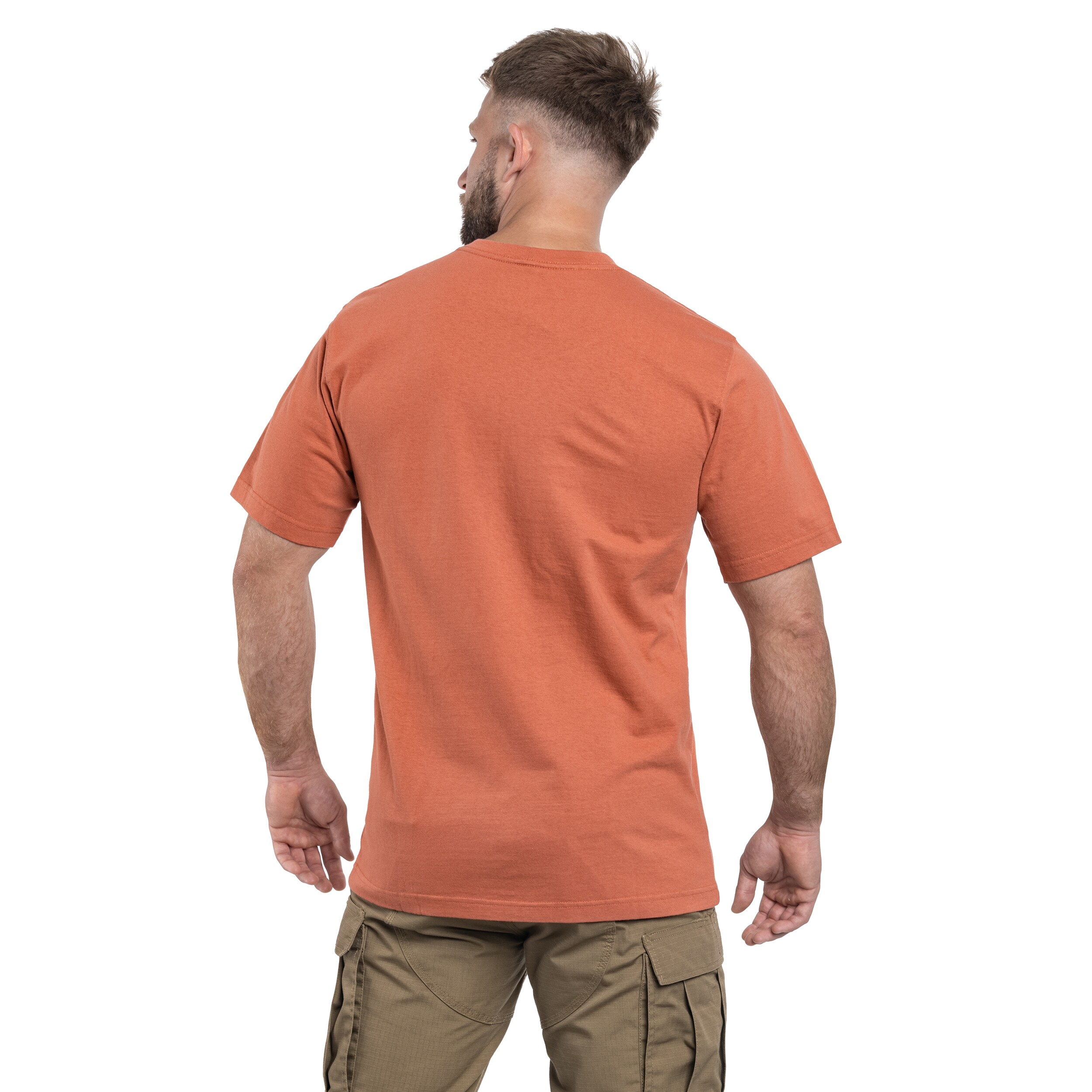 Koszulka T-Shirt Carhartt Heavyweight Logo - Terracotta