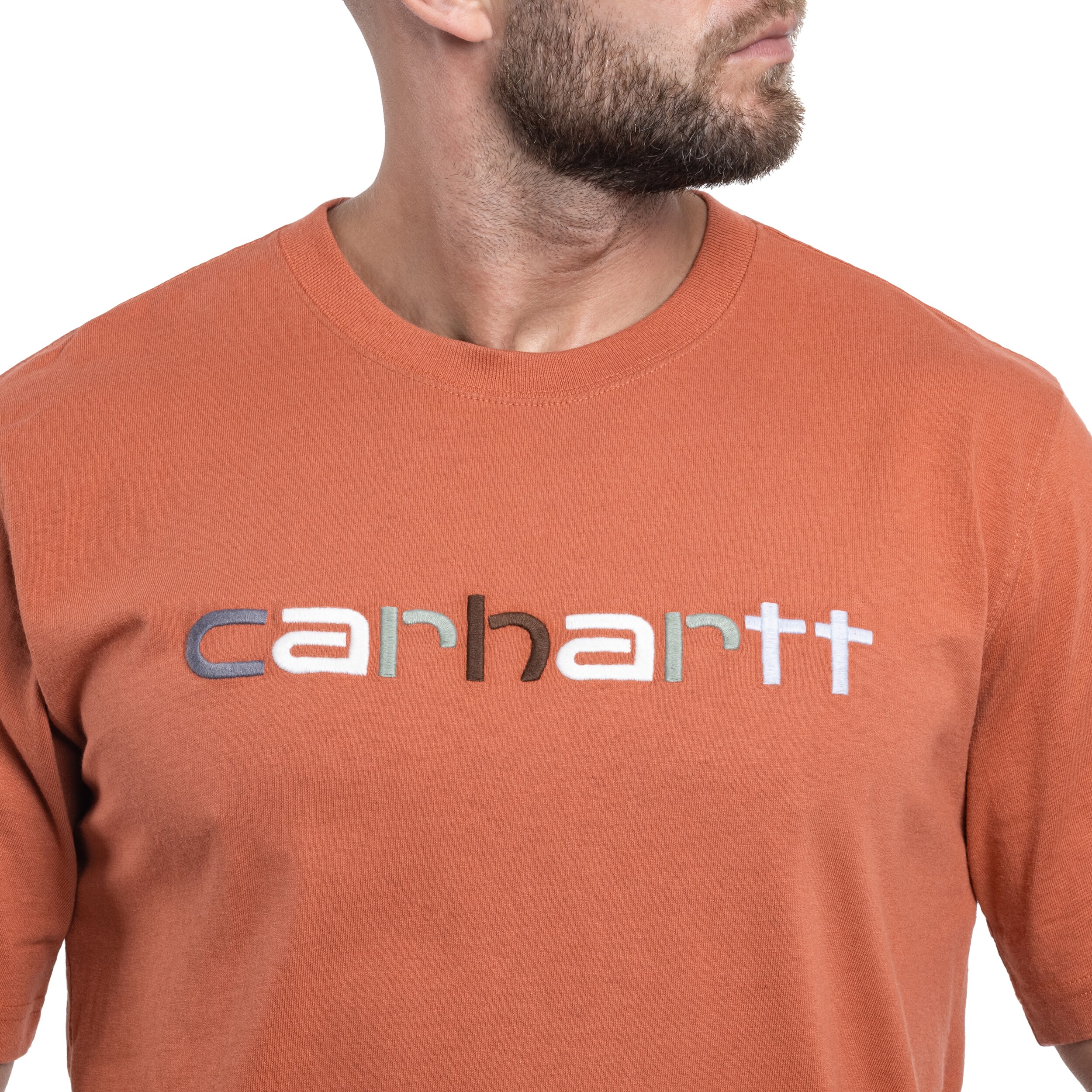 Koszulka T-Shirt Carhartt Heavyweight Logo - Terracotta