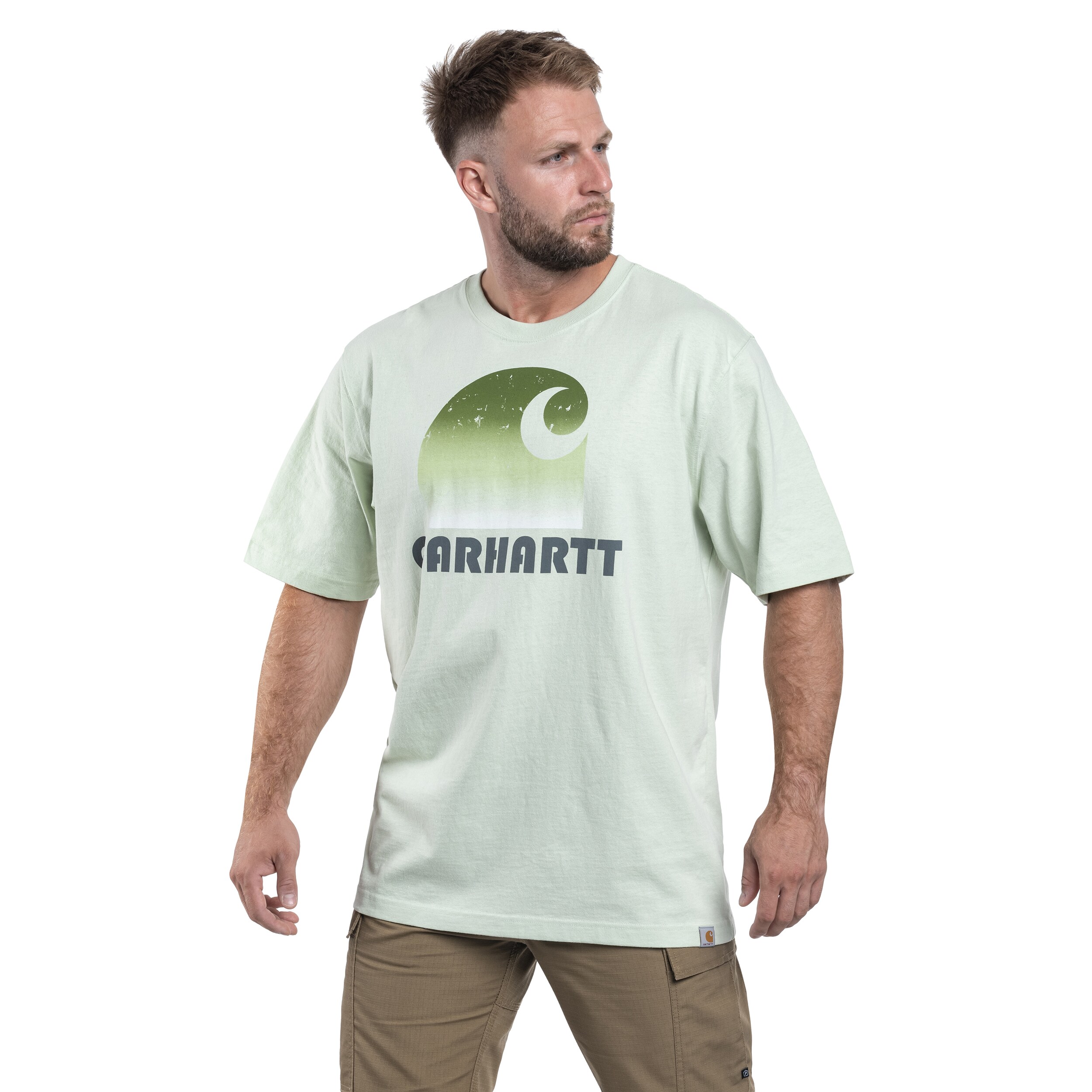 Koszulka T-Shirt Carhartt Heavyweight C Graphic - Tender Greens