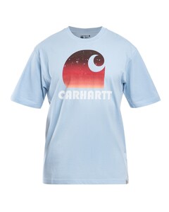Футболка T-Shirt Carhartt Heavyweight Graphic - Fog Blue Футболка T-Shirt Carhartt Heavyweight Graphic - Fog Blue