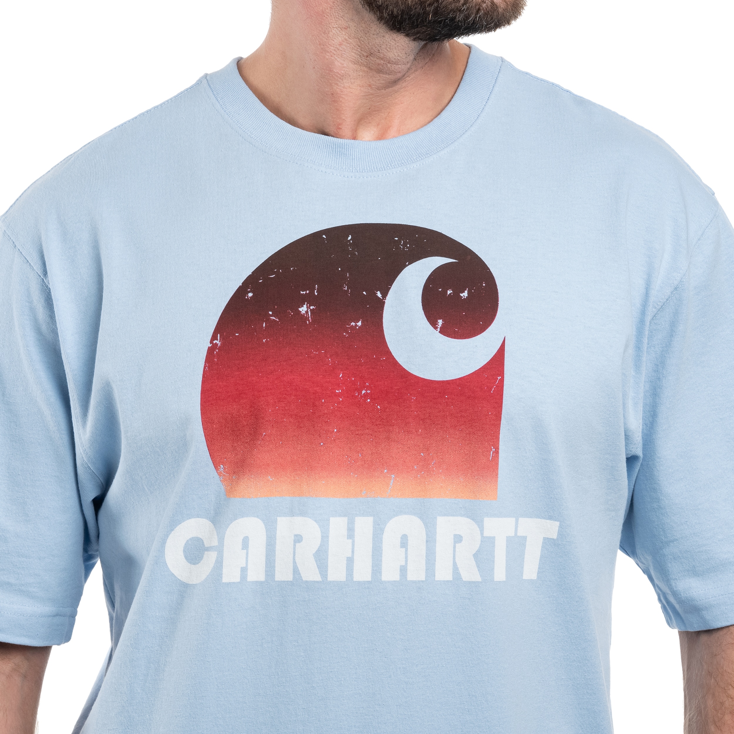 Koszulka T-Shirt Carhartt Heavyweight Graphic - Fog Blue