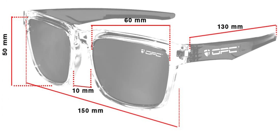 Okulary przeciwsłoneczne OPC Lifestyle California Black Matt z polaryzacją