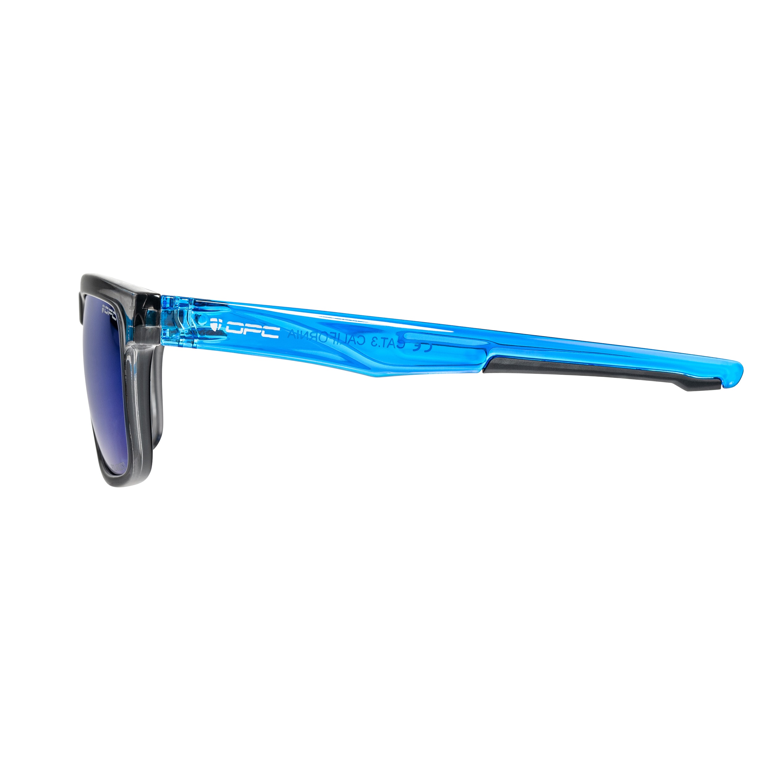 Сонцезахисні окуляри OPC Lifestyle California Black Matt Blue Revo з поляризацією