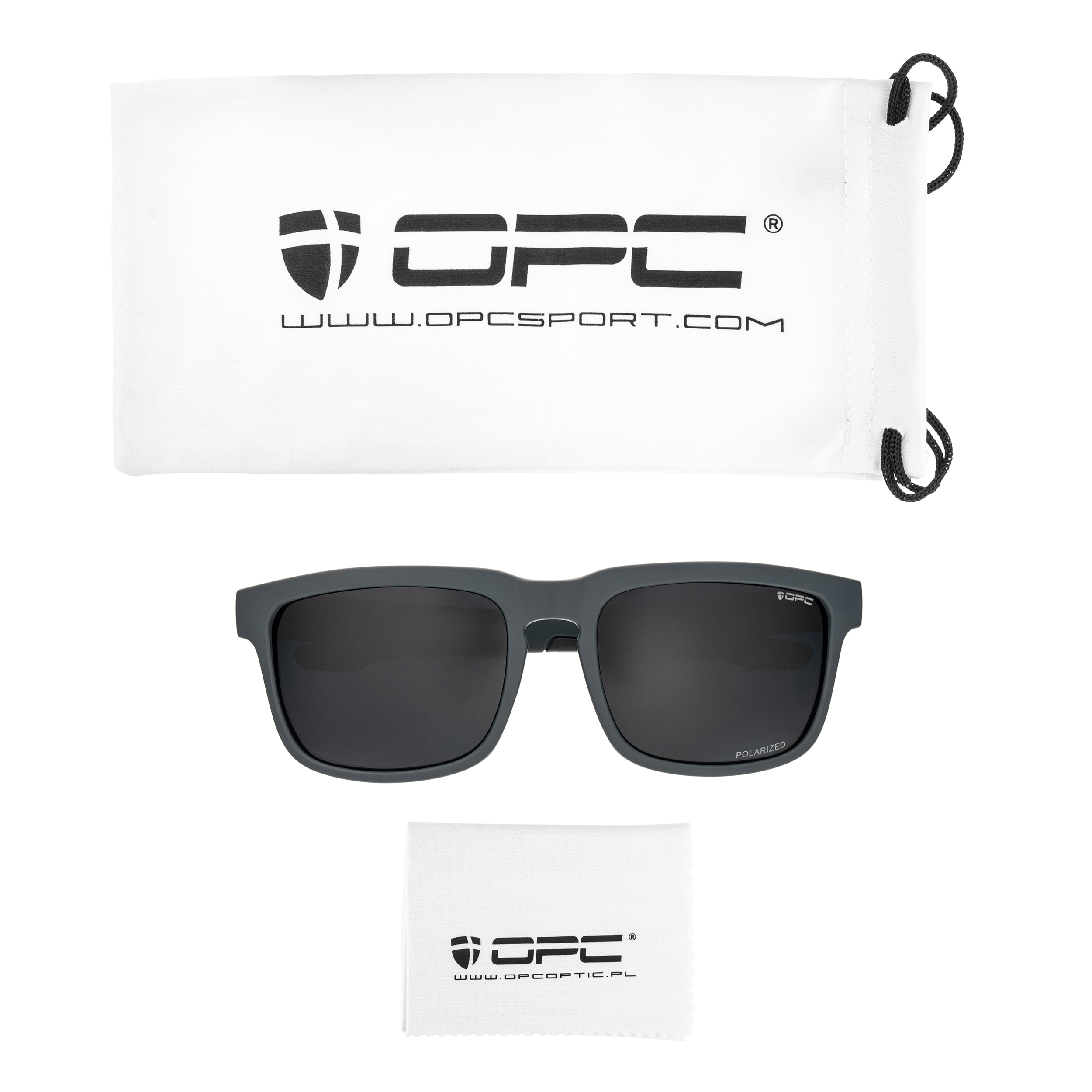 Сонцезахисні окуляри OPC Lifestyle California Matt Graphite Green з поляризацією