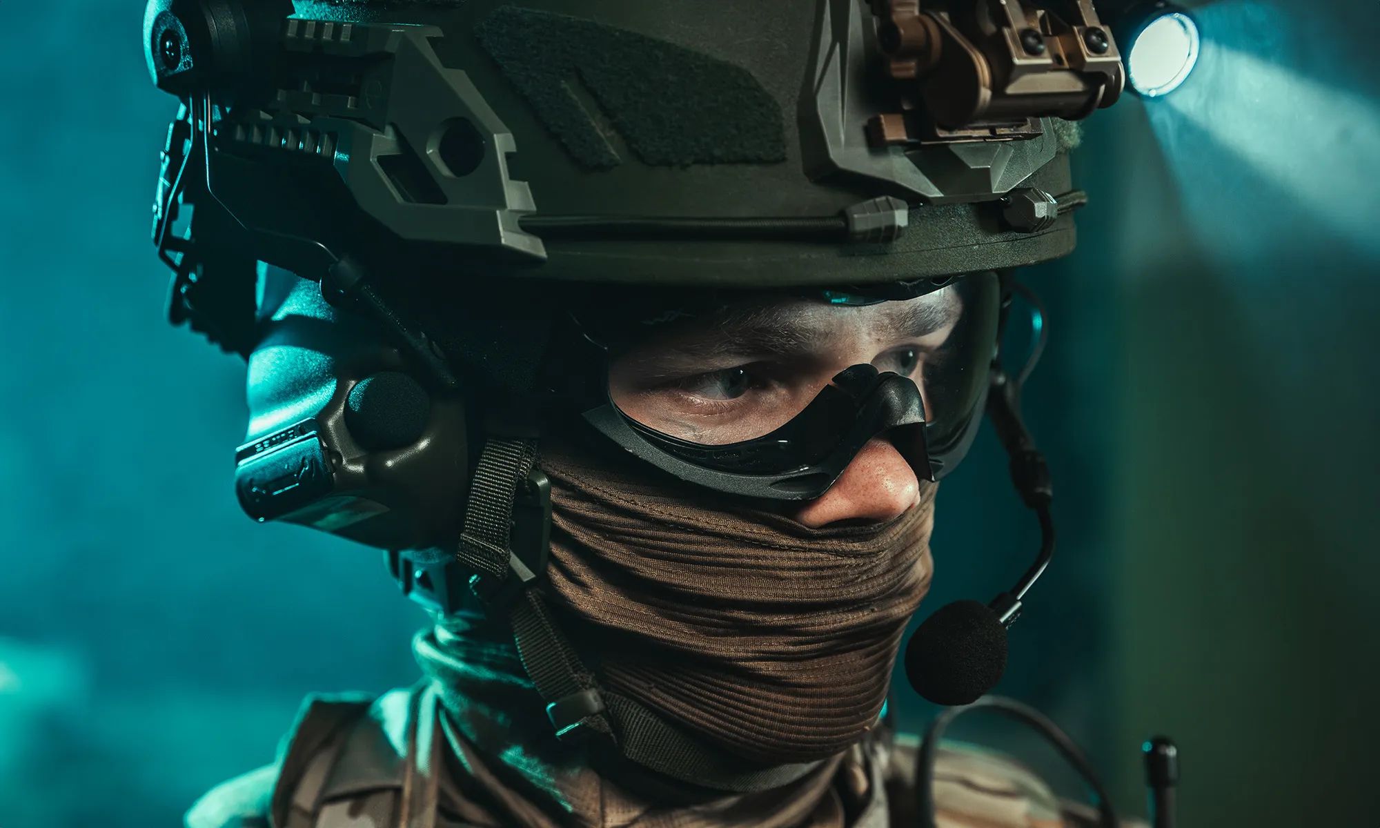 Gogle taktyczne Wiley X Nerve Grey/Clear - Matte Black