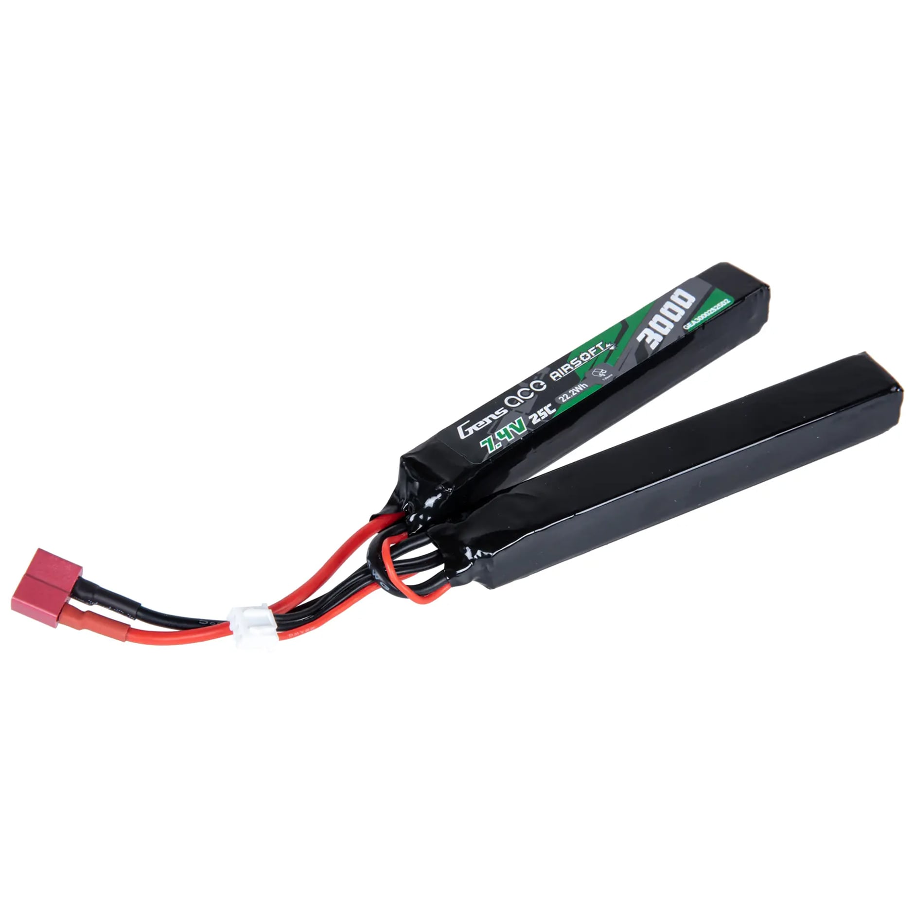 Акумулятор ASG Gens Ace Li-Po 7,4 V 3000 mAh 25C 2S2P 2 модульний - Deans/T-connect