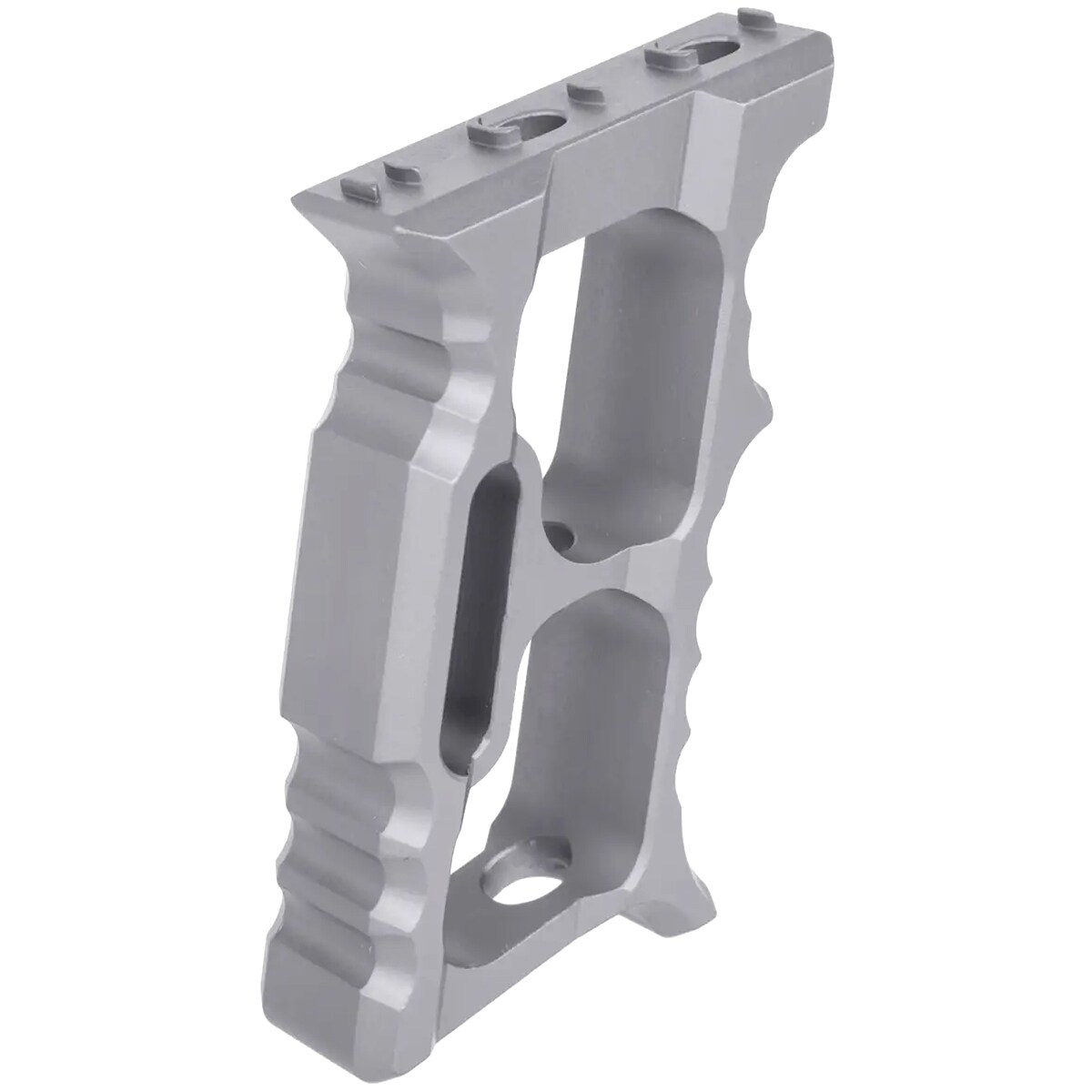 Aluminiowy kątowy chwyt przedni JJ Airsoft TD Minivert M-LOK/KeyMod - Grey