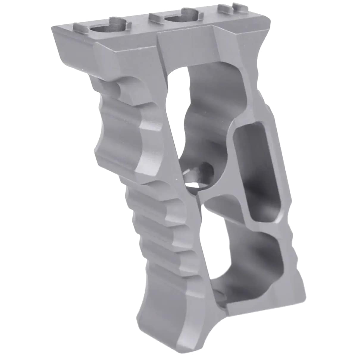 Aluminiowy kątowy chwyt przedni JJ Airsoft TD Minivert M-LOK/KeyMod - Grey