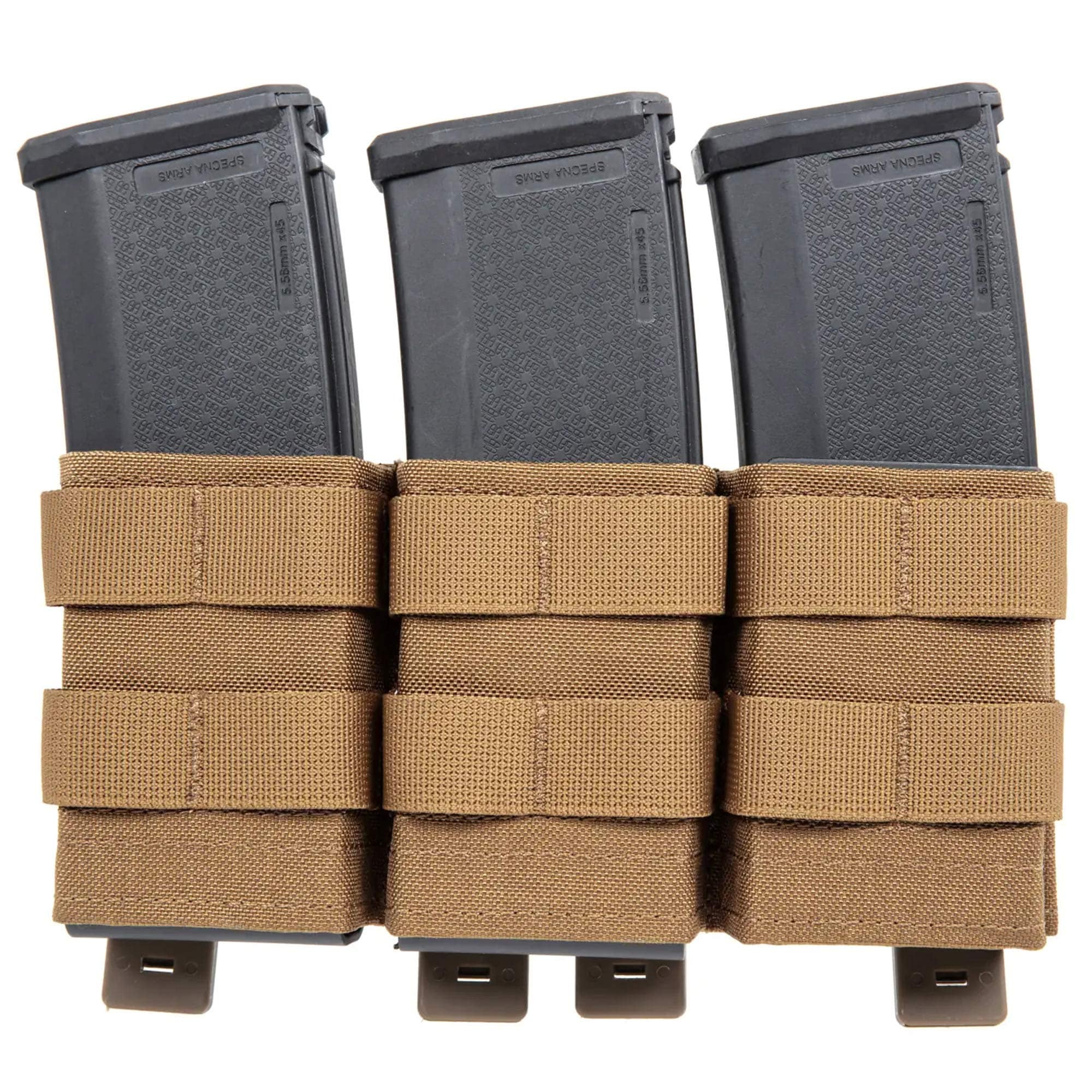 Potrójna ładownica otwarta Wosport FAST na magazynki - Coyote Brown