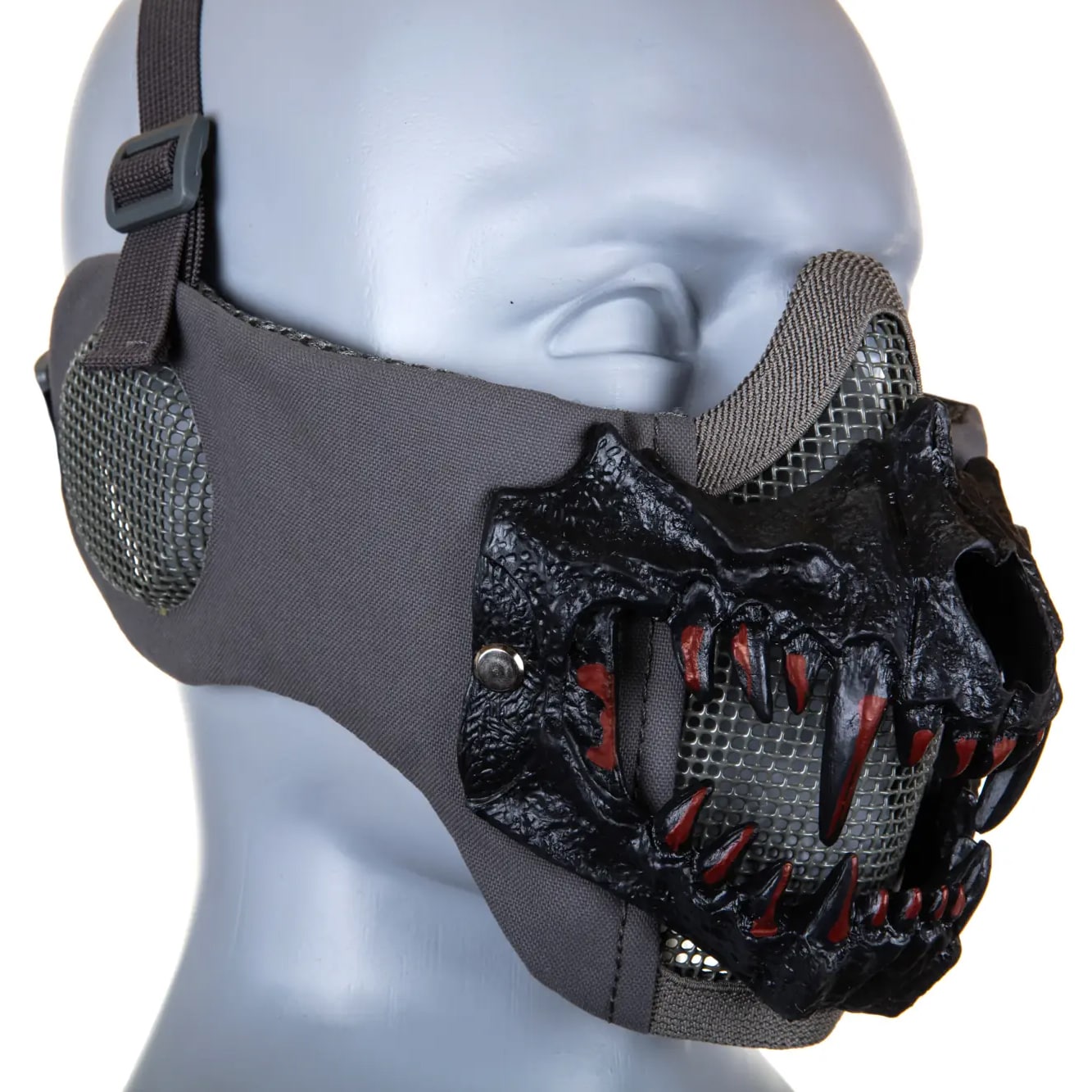 Захисна маска типу Stalker Wosport EVO Plus Fangs Ear Protection - Grey