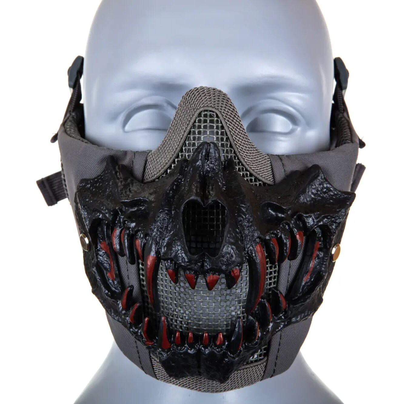 Захисна маска типу Stalker Wosport EVO Plus Fangs Ear Protection - Grey