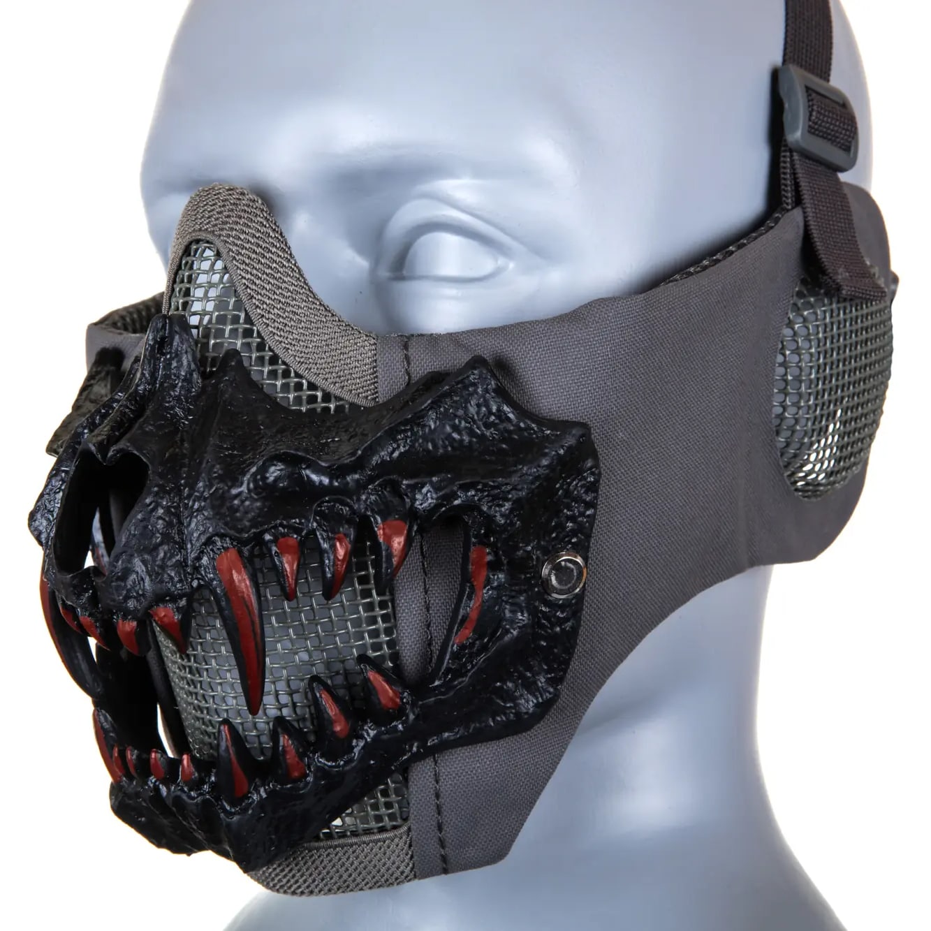 Захисна маска типу Stalker Wosport EVO Plus Fangs Ear Protection - Grey