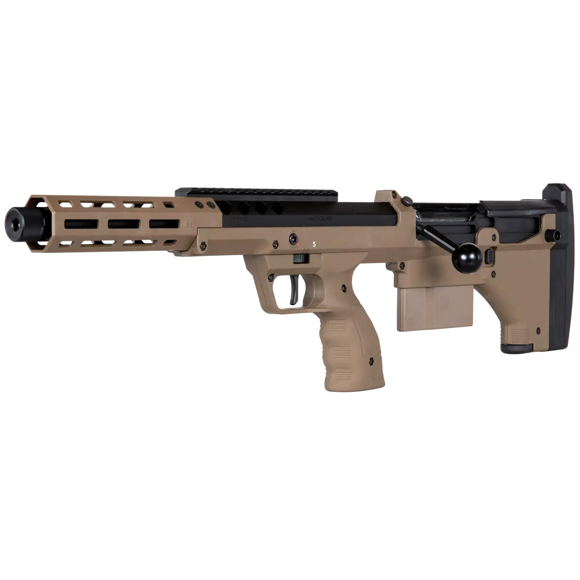 Karabin snajperski ASG Silverback Airsoft Desert Tech SRS-A2/M2 Sport 16” (leworęczny) - FDE