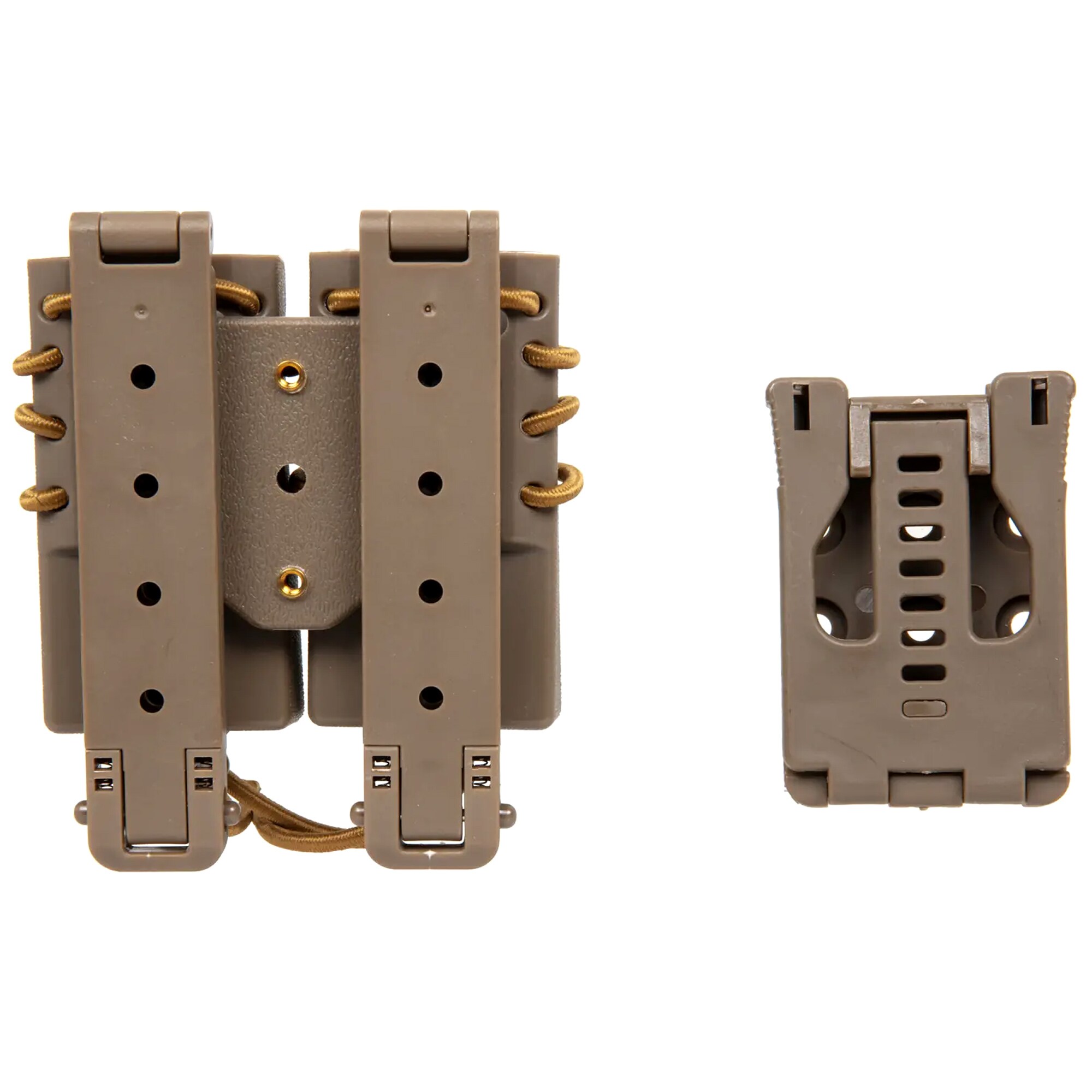 Подвійний підсумок Wosport Urban Assault Quick Pull для пістолетних магазинів - Tan