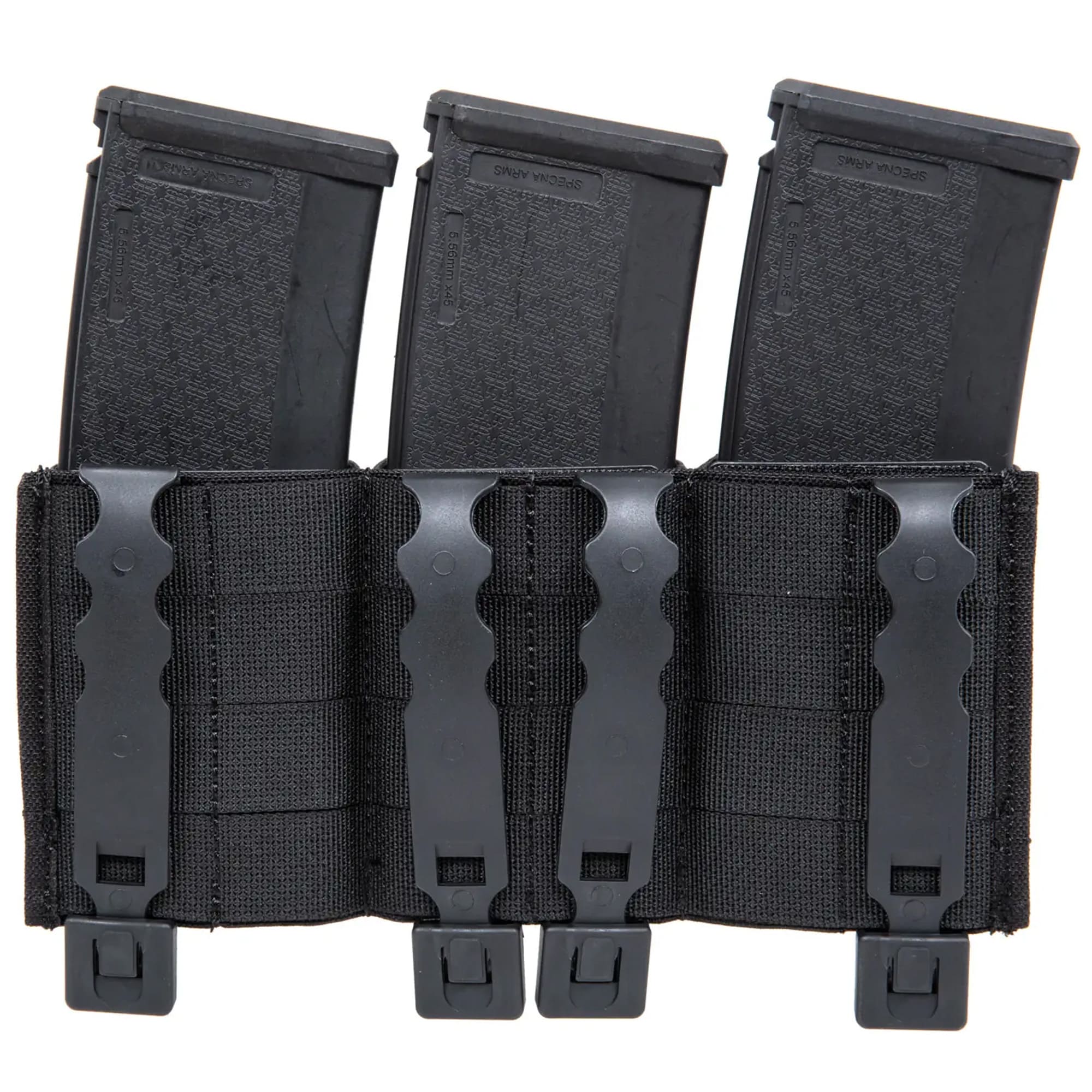 Potrójna ładownica otwarta Wosport FAST na magazynki - Black