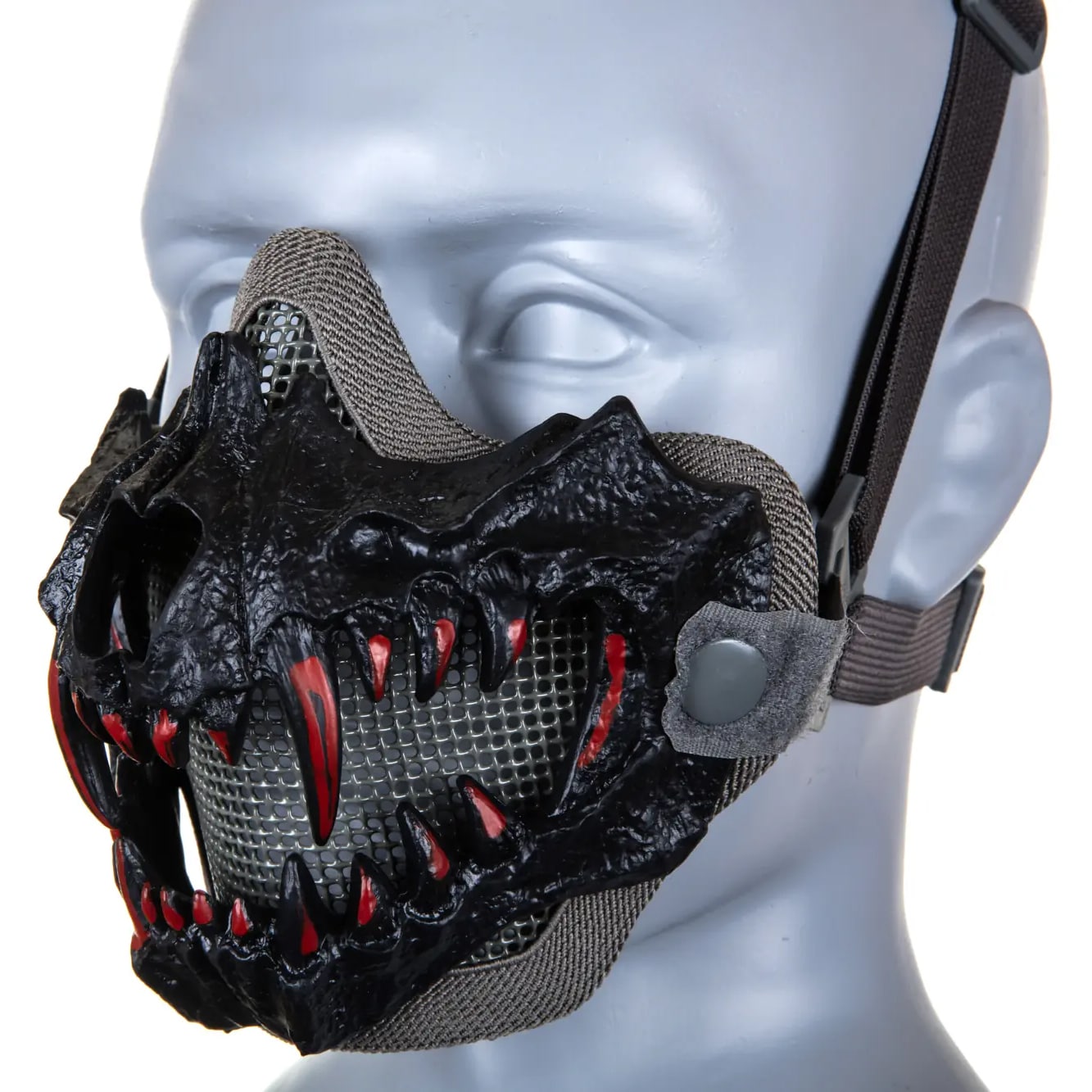 Maska ochronna Wosport Stalker Fangs Standard - Szara