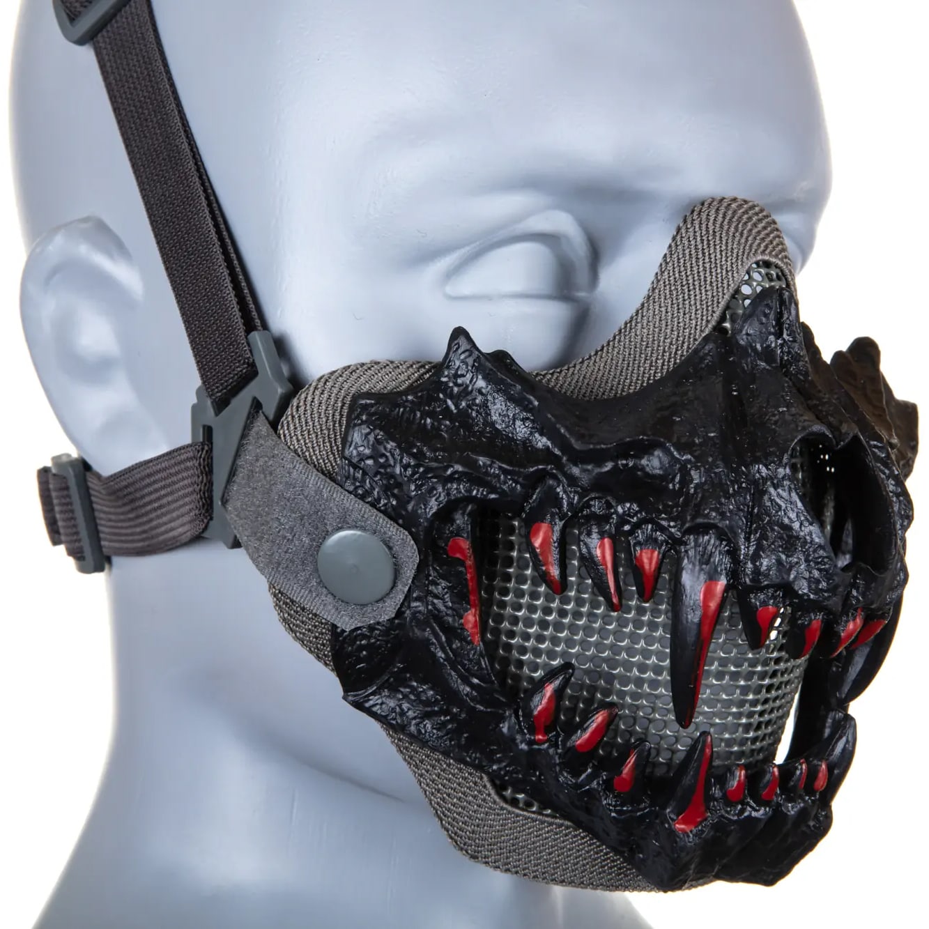 Maska ochronna Wosport Stalker Fangs Standard - Szara
