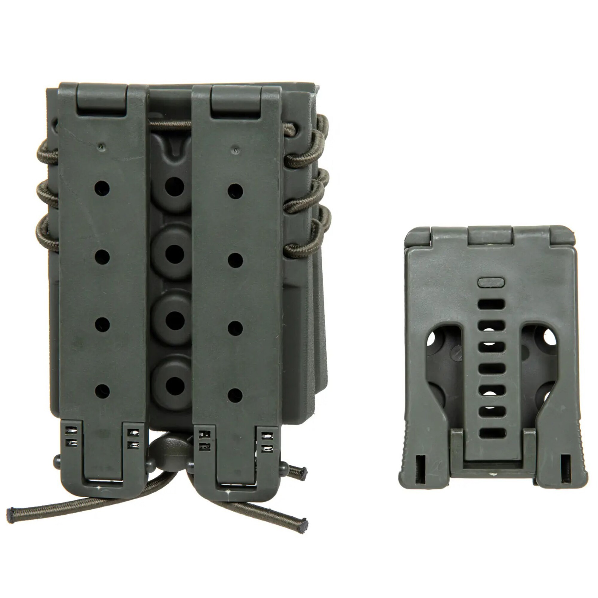 Podwójna ładownica Wosport Urban Assault Quick Pull na magazynki  M4/M16 - Olive