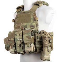 Kamizelka taktyczna Emerson Plate Carrier 6094A Style z zestawem ładownic - MultiCam