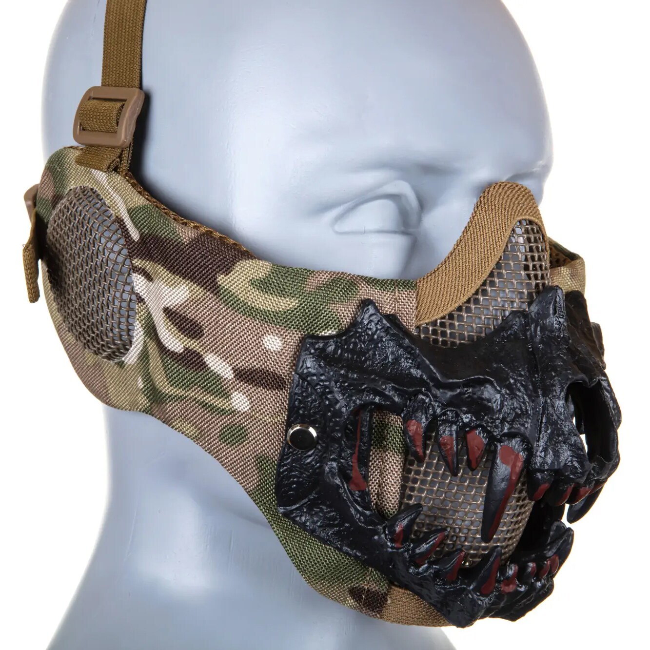 Maska ochronna typu Stalker Wosport EVO Plus Fangs Ear Protection - MultiCam