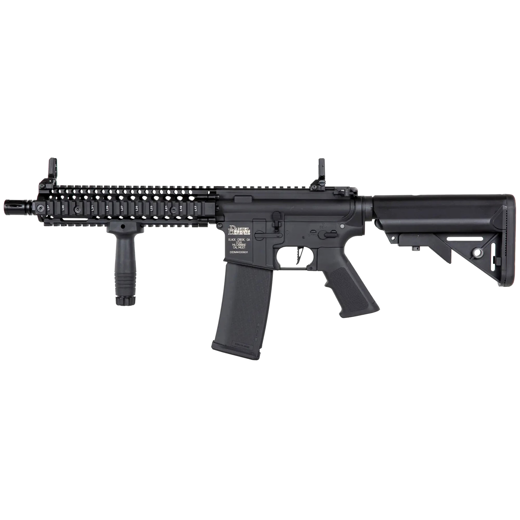 Karabinek szturmowy AEG Specna Arms SA-C19 CORE Daniel Defense HAL ETU - Black
