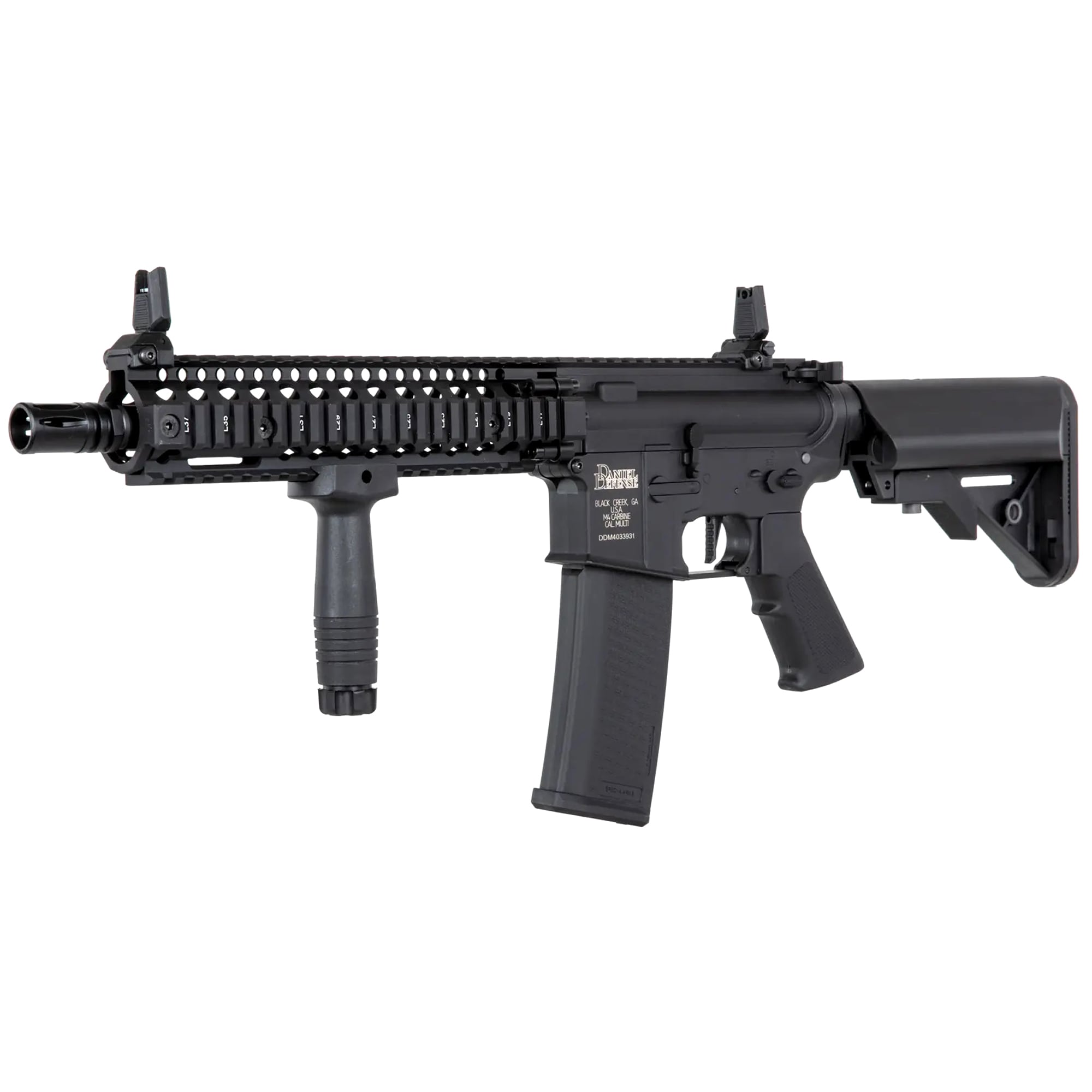Karabinek szturmowy AEG Specna Arms SA-C19 CORE Daniel Defense HAL ETU - Black