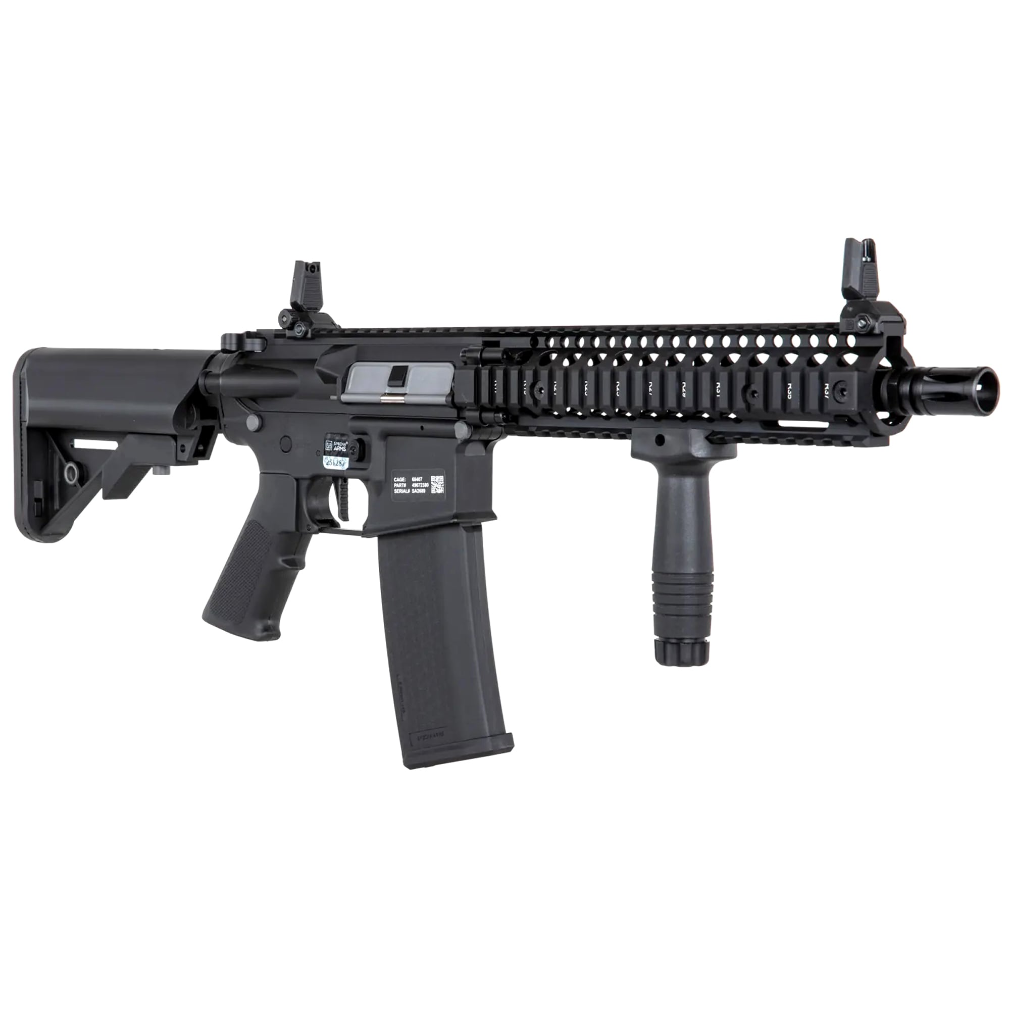 Karabinek szturmowy AEG Specna Arms SA-C19 CORE Daniel Defense HAL ETU - Black