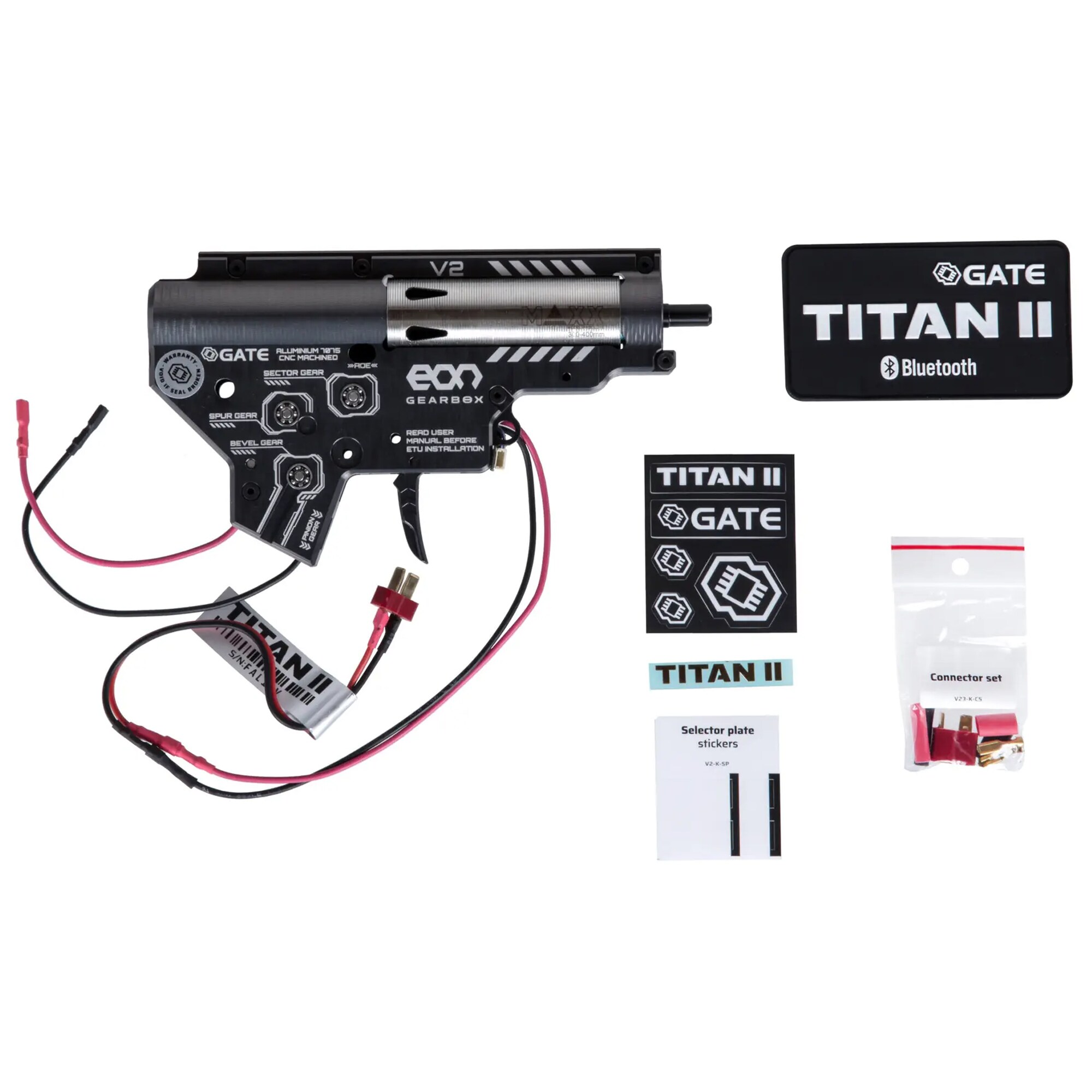 Kompletny Gearbox Gate EON V2 (FSG) z wbudowanym układem TITAN II Bluetooth Front Wired
