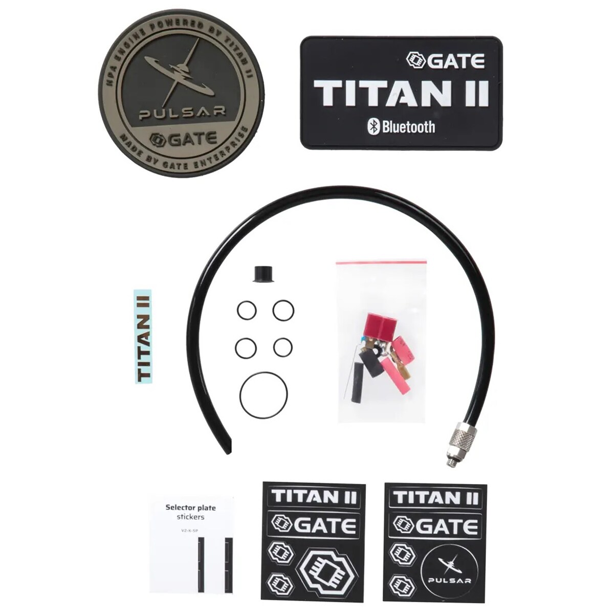 Silnik HPA Gate Pulsar S z układem Titan II Bluetooth Rear Wired - Blue