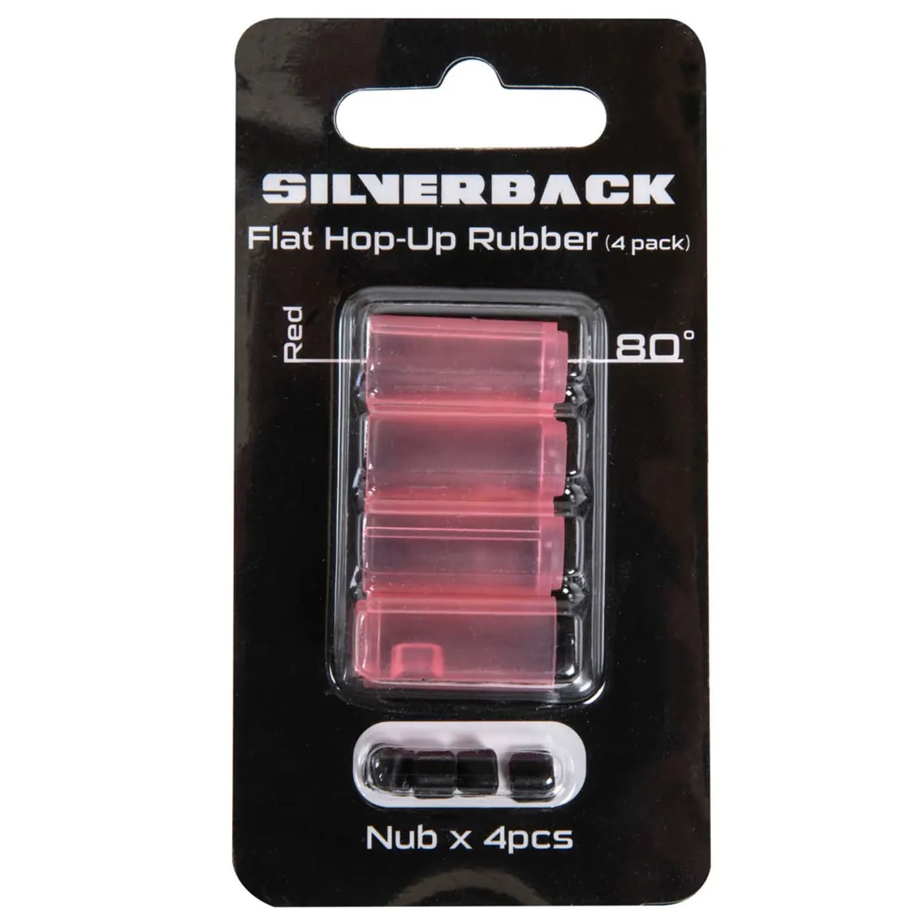 Гумки Hop-Up Silverback Airsoft 80 град. Red - 4 шт.