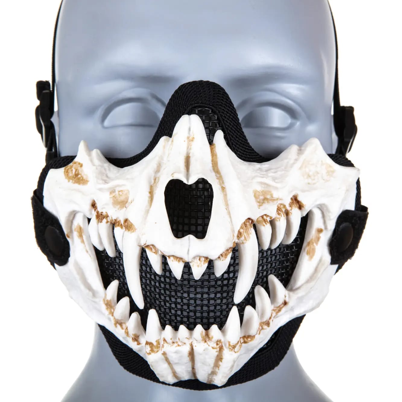 Maska ochronna Wosport Stalker Fangs Standard - Biała