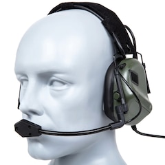 Słuchawki taktyczne Wosport HD-19 Gen. 5 - Olive