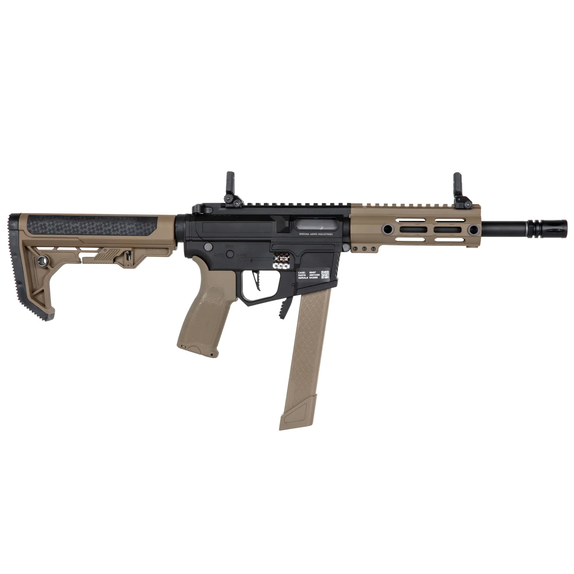 Karabinek szturmowy AEG Specna Arms SA-FX01 Flex HAL ETU - Half-Tan