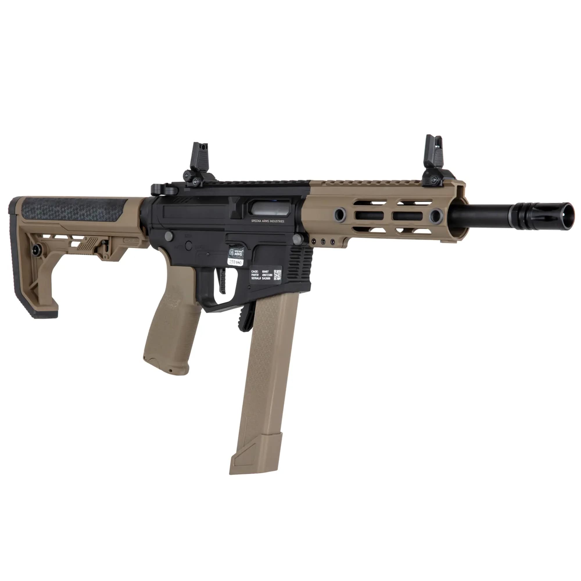 Karabinek szturmowy AEG Specna Arms SA-FX01 Flex HAL ETU - Half-Tan