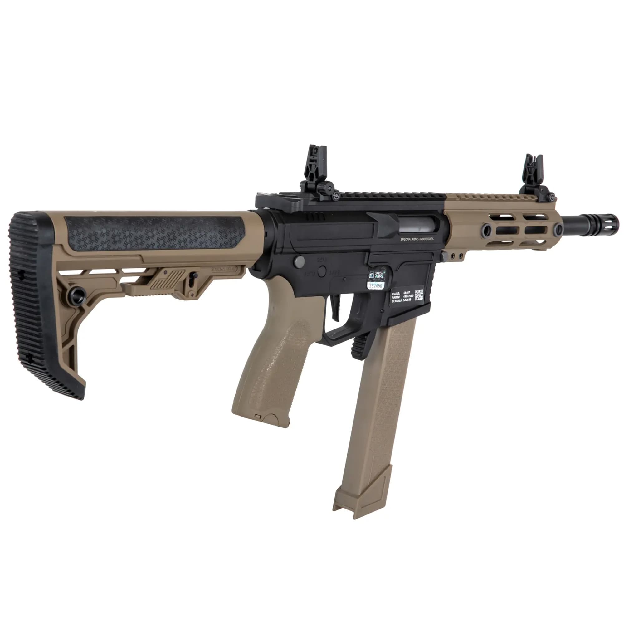 Karabinek szturmowy AEG Specna Arms SA-FX01 Flex HAL ETU - Half-Tan
