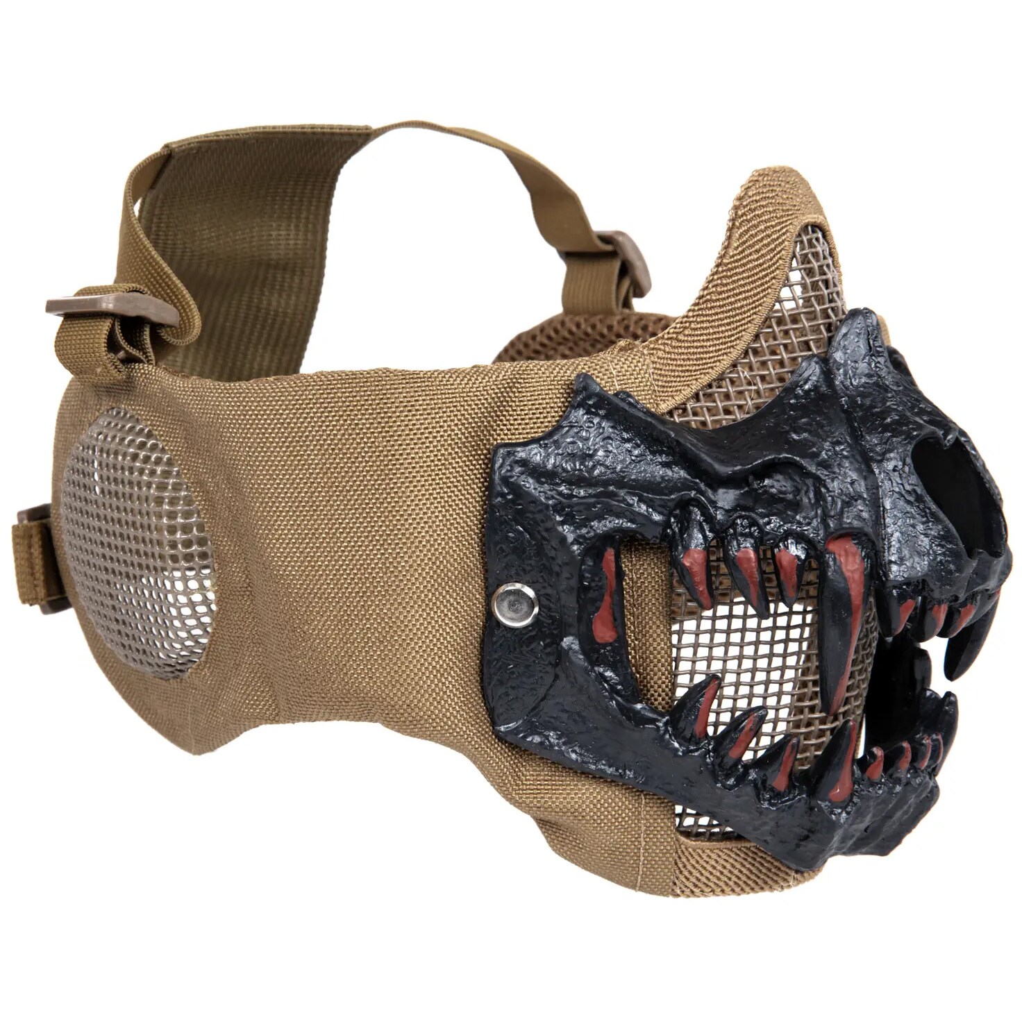 Захисна маска типу Stalker Wosport EVO Plus Fangs Ear Protection  - Tan