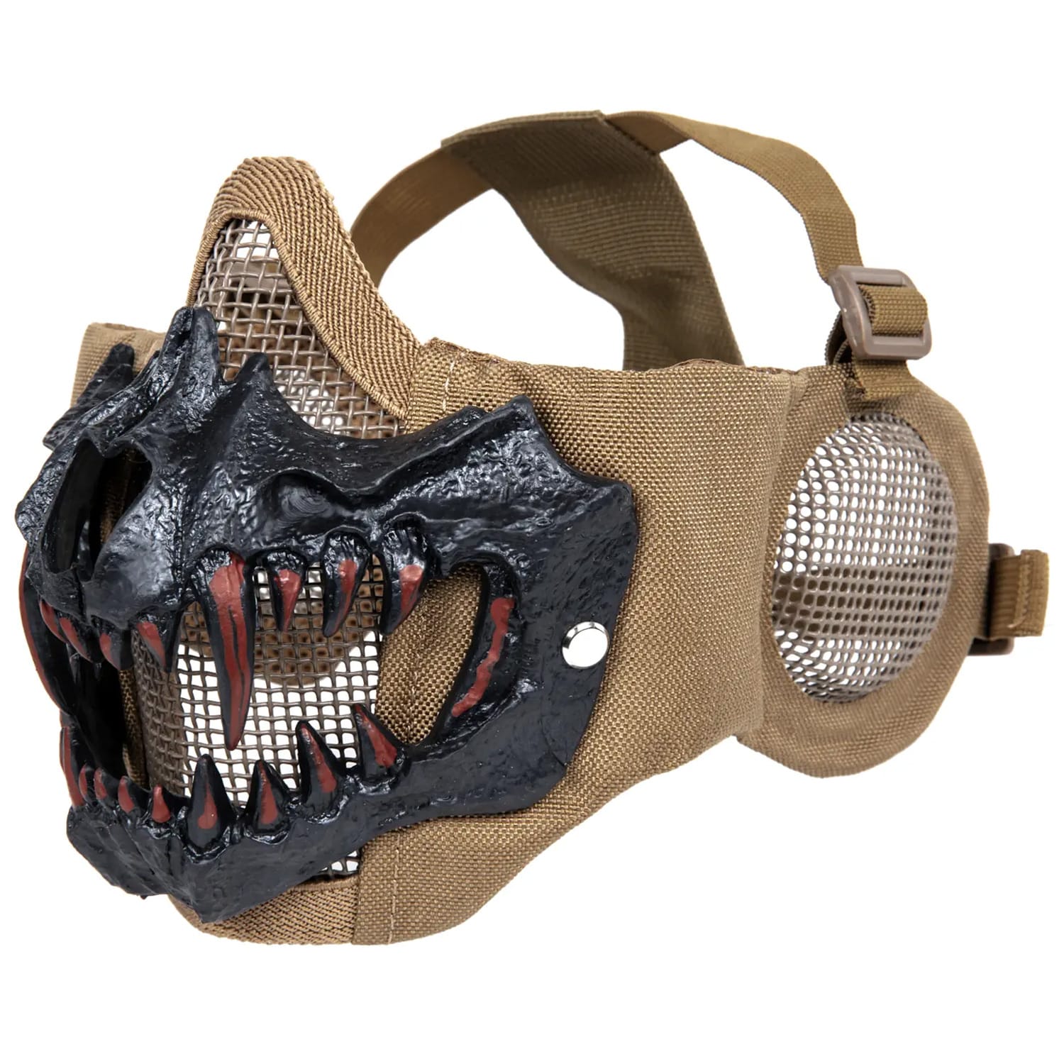 Захисна маска типу Stalker Wosport EVO Plus Fangs Ear Protection  - Tan