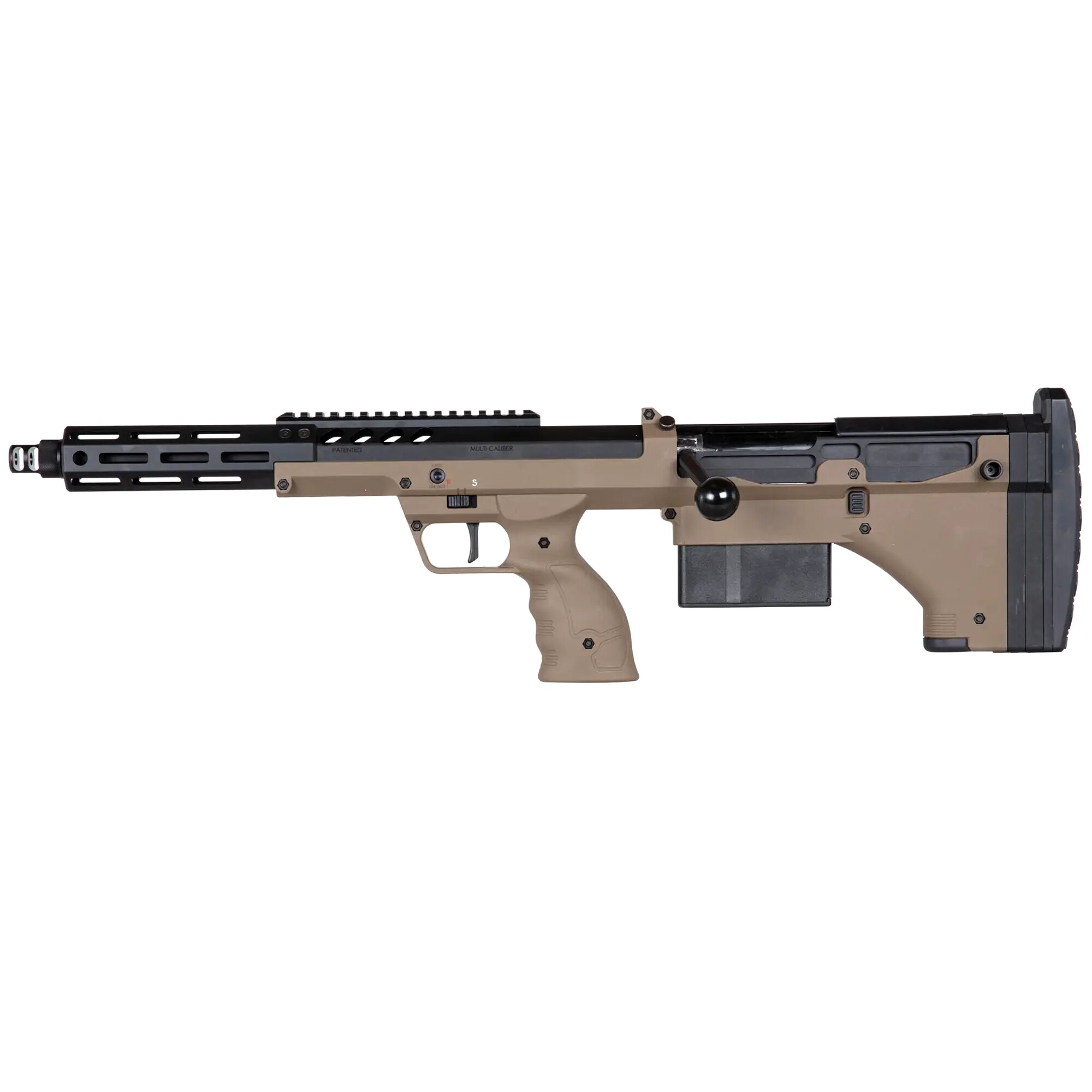 Karabin snajperski ASG Silverback Airsoft Desert Tech SRS-A2/M2 Covert 16” (leworęczny) - FDE