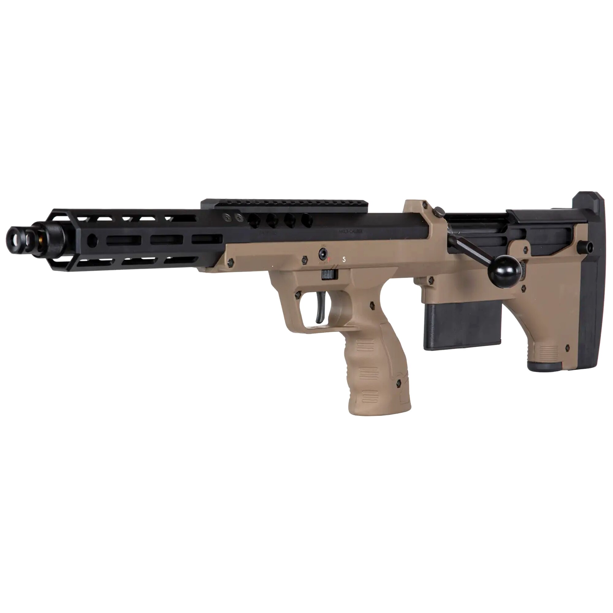 Karabin snajperski ASG Silverback Airsoft Desert Tech SRS-A2/M2 Covert 16” (leworęczny) - FDE