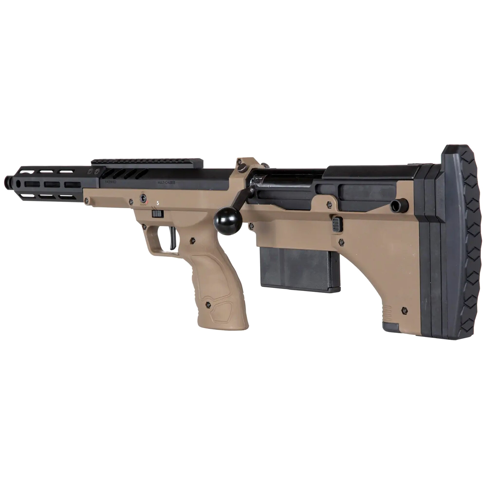 Karabin snajperski ASG Silverback Airsoft Desert Tech SRS-A2/M2 Covert 16” (leworęczny) - FDE