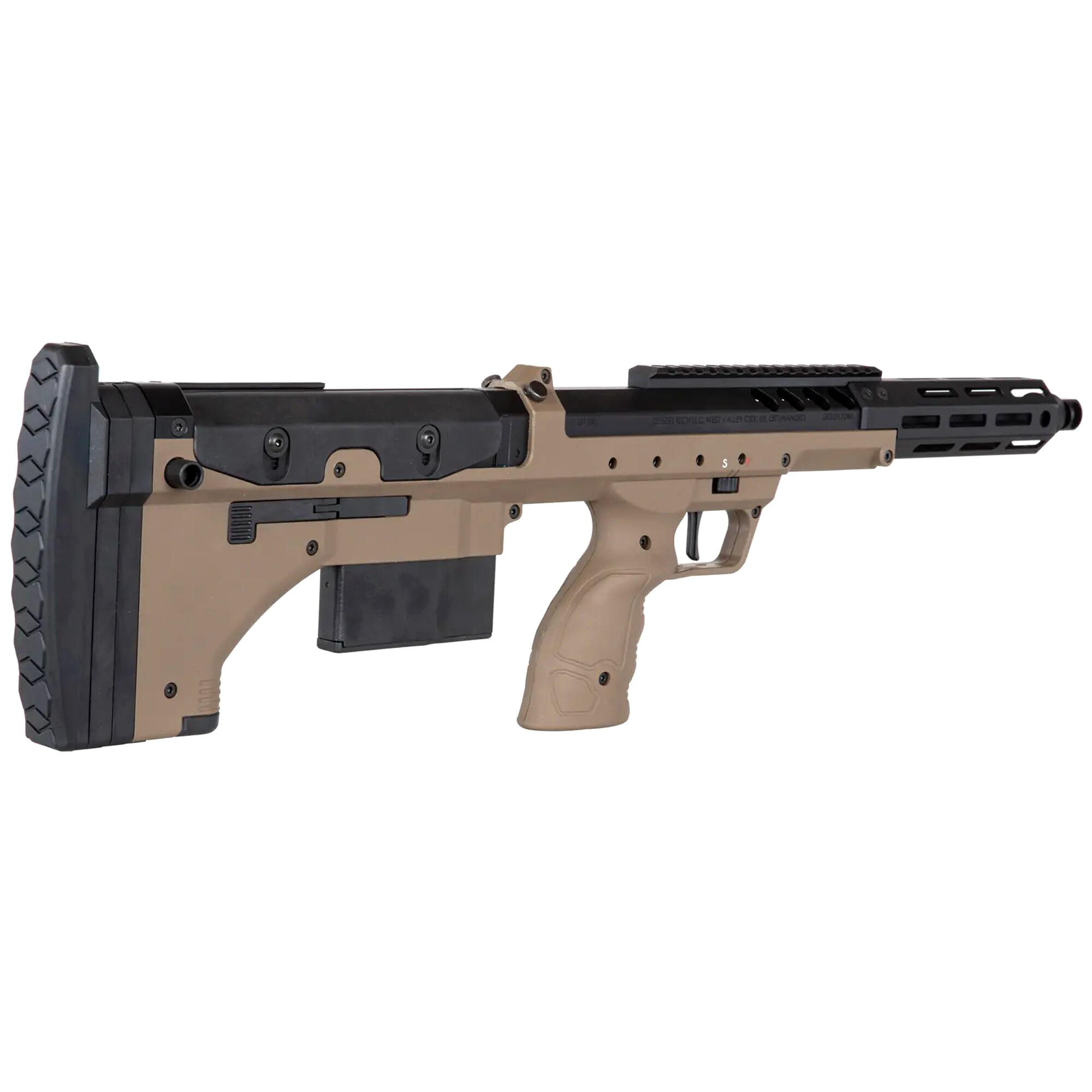 Karabin snajperski ASG Silverback Airsoft Desert Tech SRS-A2/M2 Covert 16” (leworęczny) - FDE