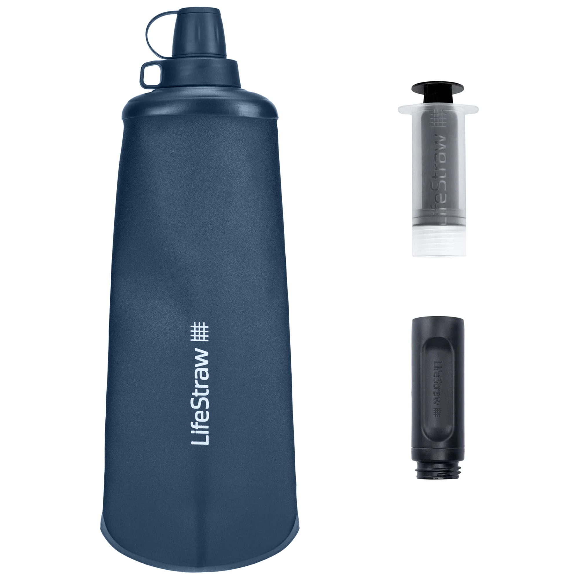 Butelka zwijana z filtrem LifeStraw Peak Squeeze 1 l - Mount Blue