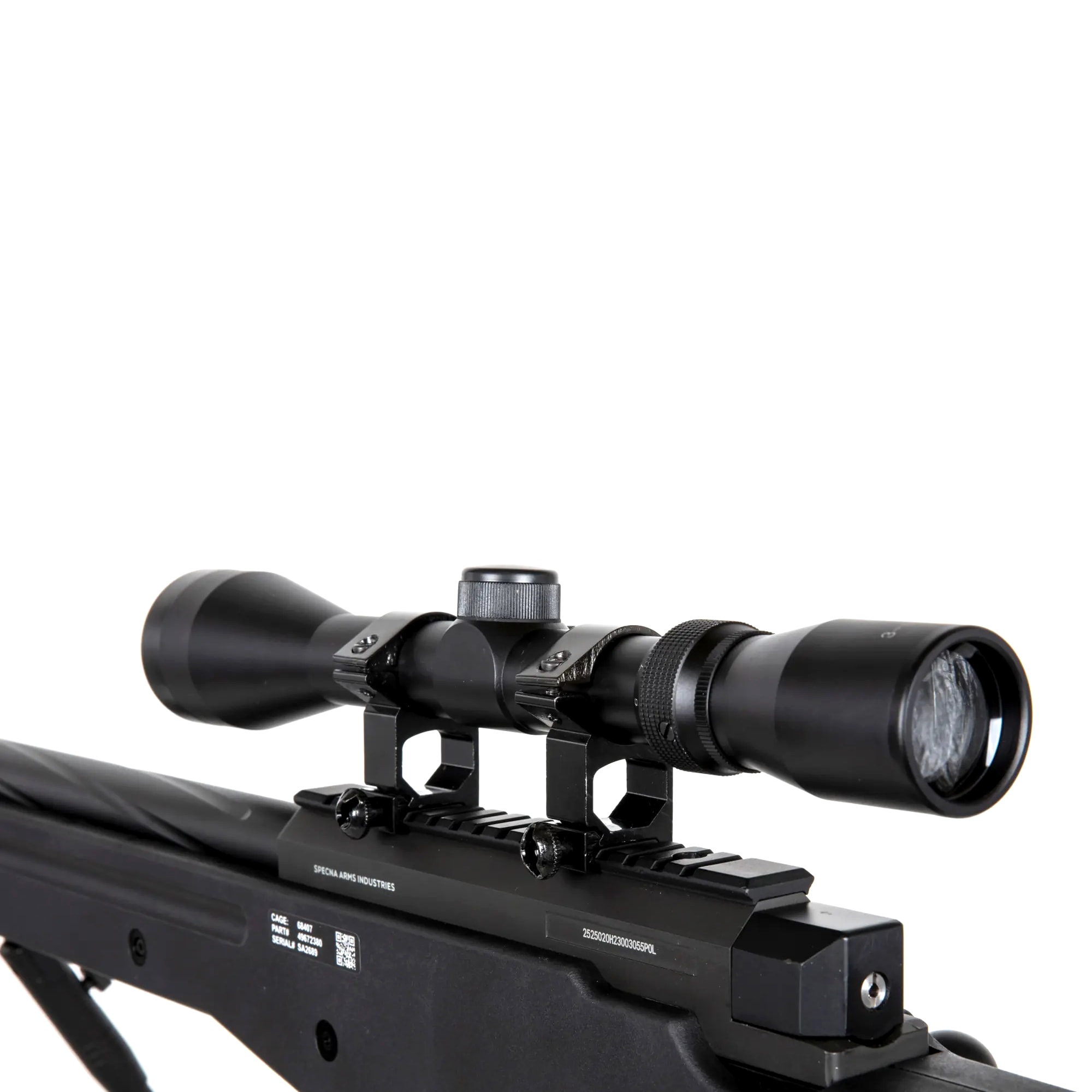Снайперська гвинтівка ASG Specna Arms SA-S14 EDGE з оптичним прицілом та сошкою - Black