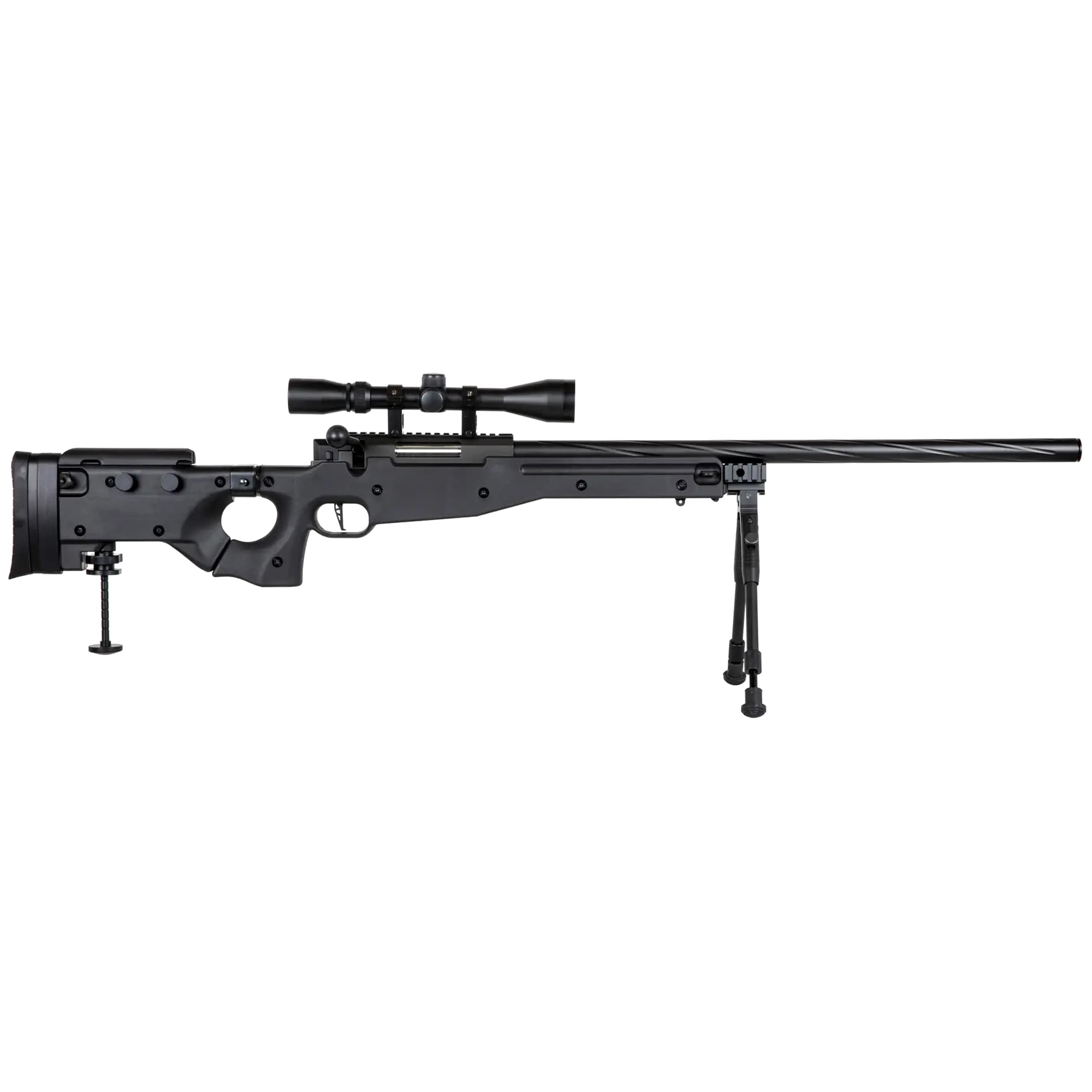 Снайперська гвинтівка ASG Specna Arms SA-S14 EDGE з оптичним прицілом та сошкою - Black