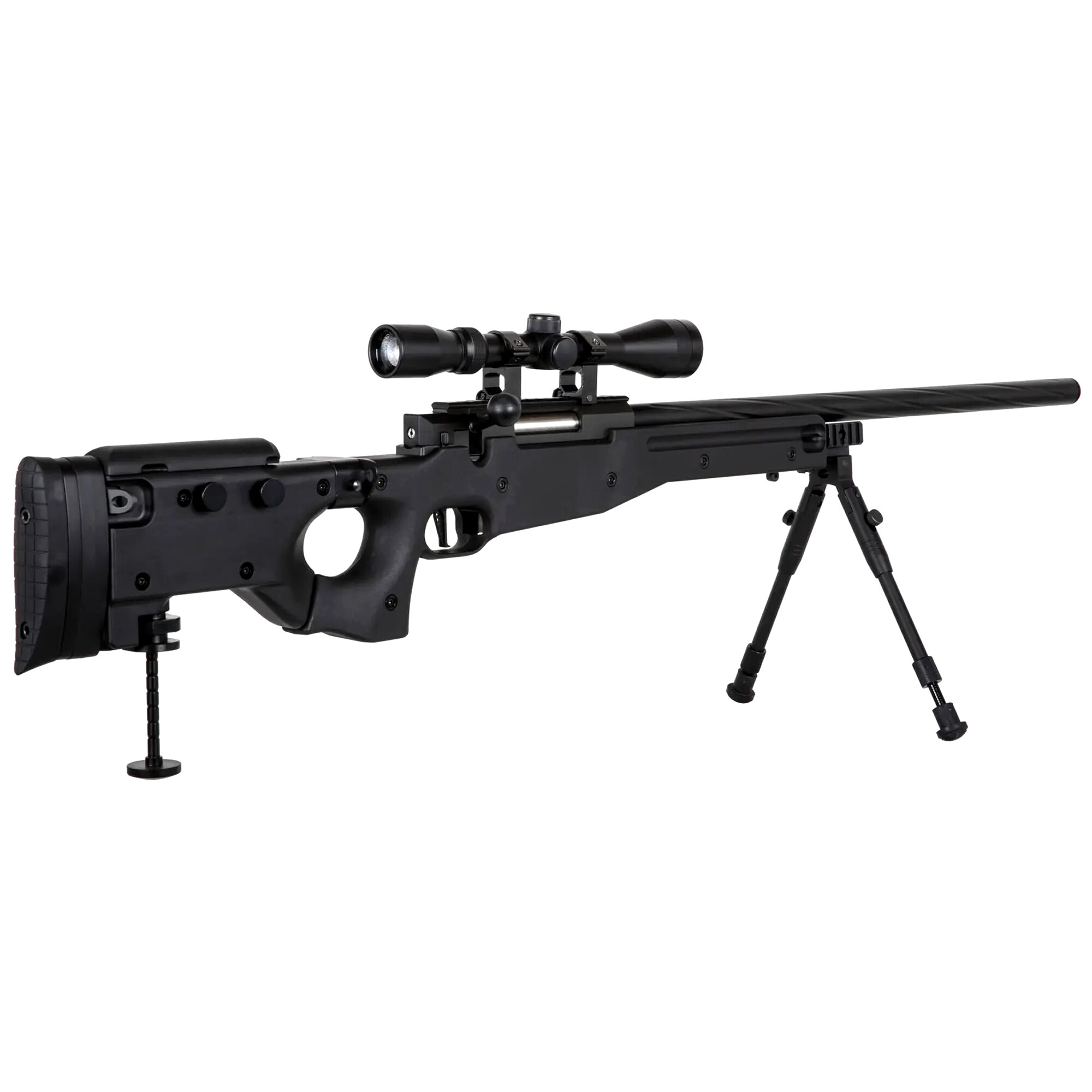 Снайперська гвинтівка ASG Specna Arms SA-S14 EDGE з оптичним прицілом та сошкою - Black