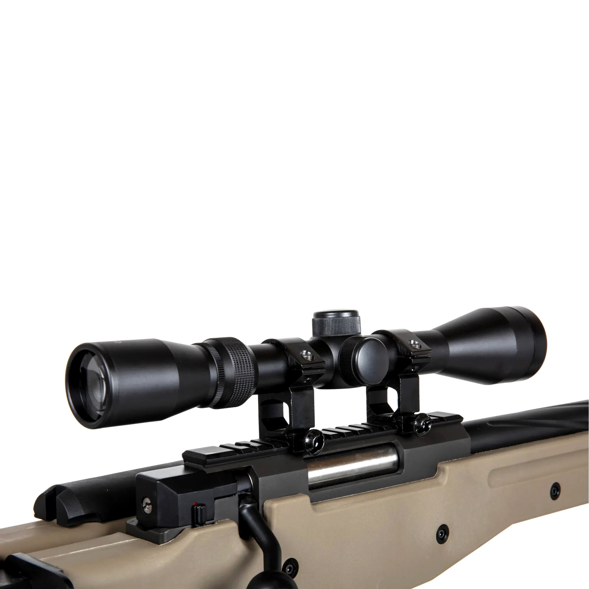 Снайперська гвинтівка ASG Specna Arms SA-S14 EDGE з оптичним прицілом і сошкою - Tan
