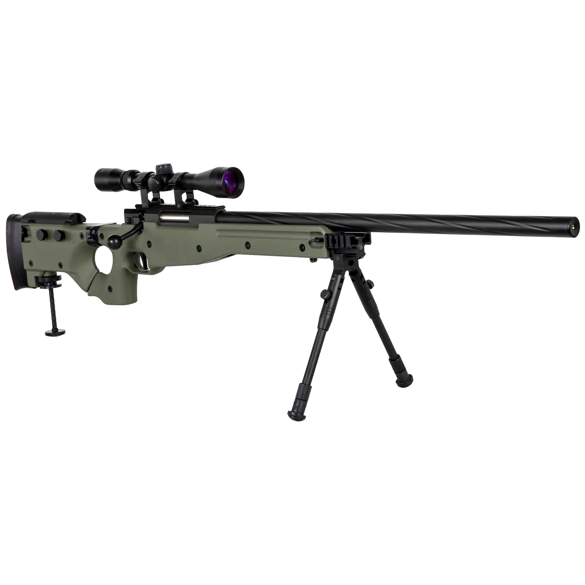 Снайперська гвинтівка ASG Specna Arms SA-S14 EDGE з оптичним прицілом та сошкою - Olive
