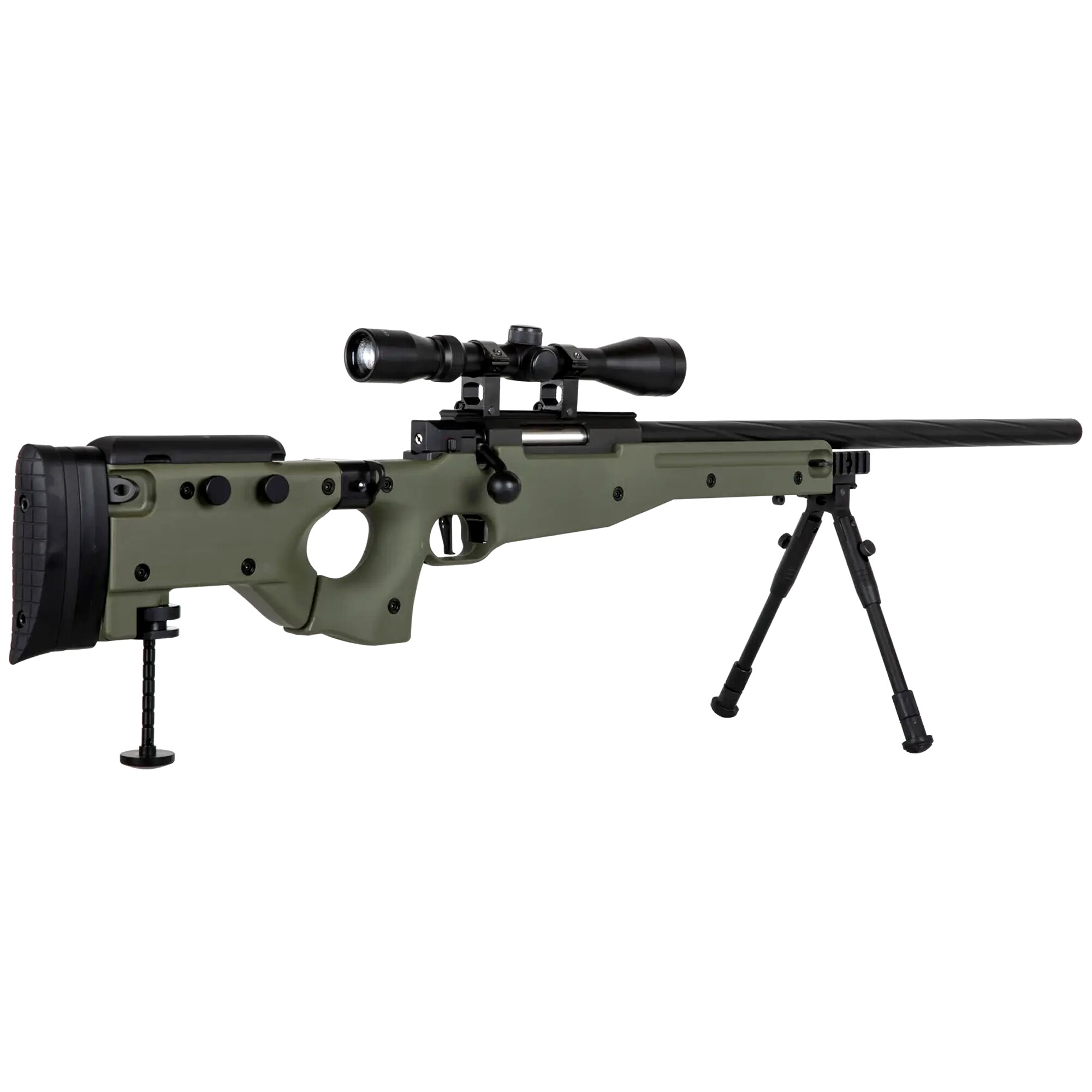 Снайперська гвинтівка ASG Specna Arms SA-S14 EDGE з оптичним прицілом та сошкою - Olive