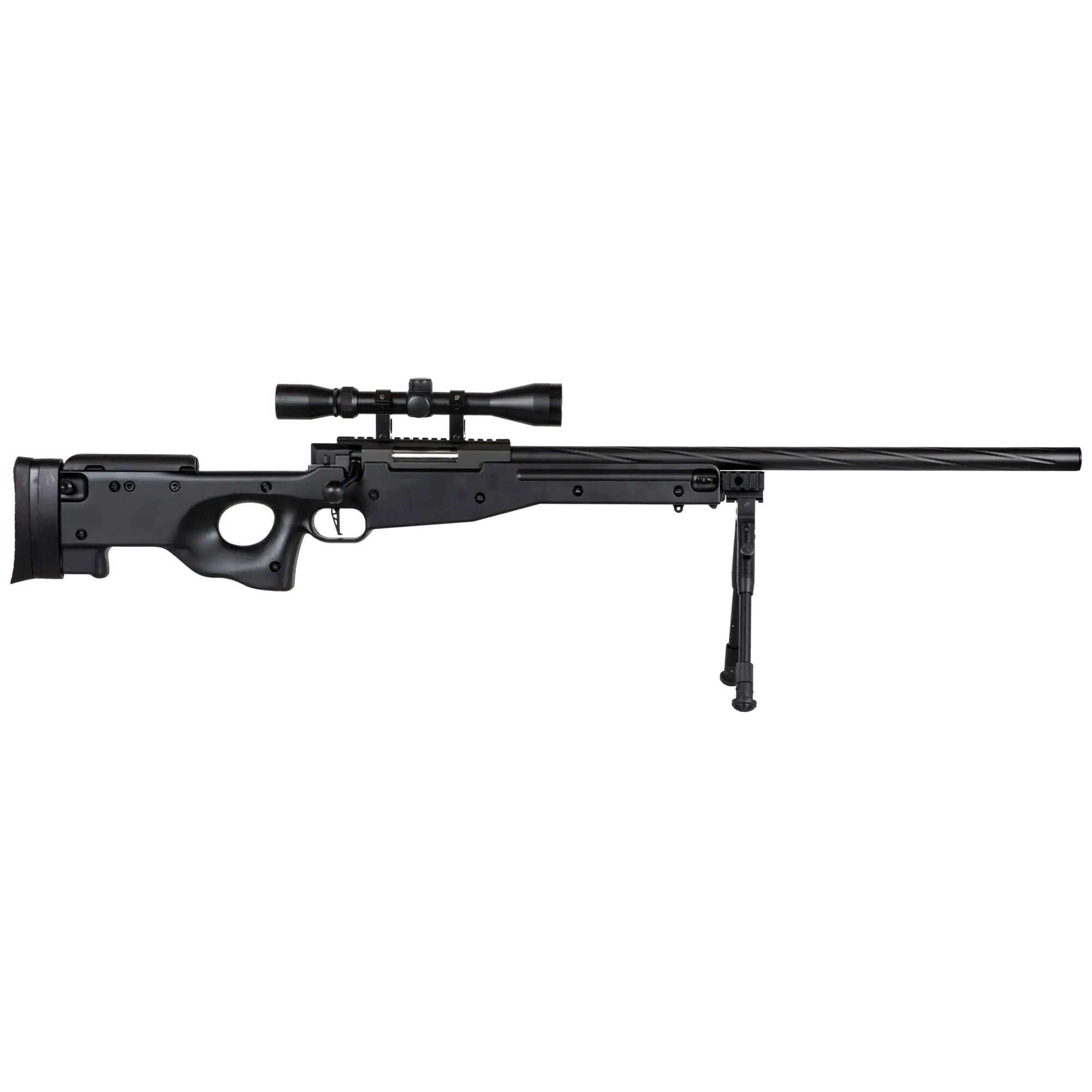 Снайперська гвинтівка ASG Specna Arms SA-S11 Edge з оптичним прицілом і сошкою - Black