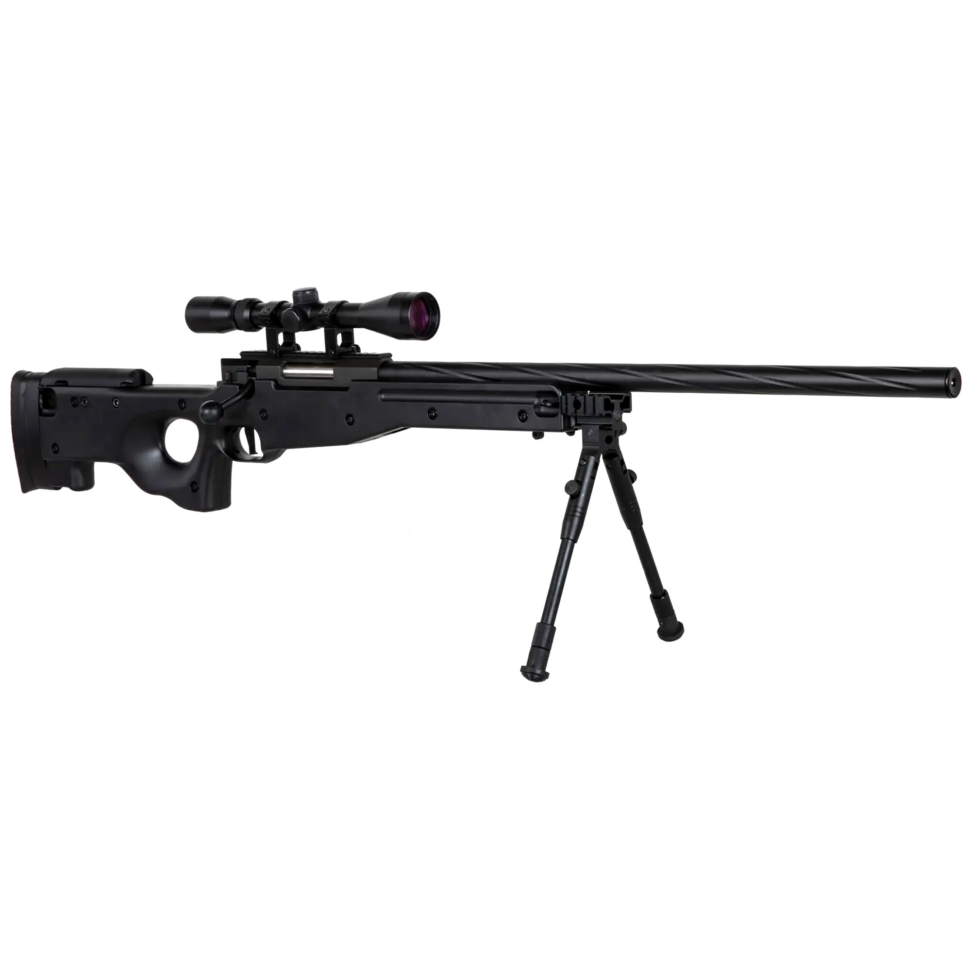 Снайперська гвинтівка ASG Specna Arms SA-S11 Edge з оптичним прицілом і сошкою - Black